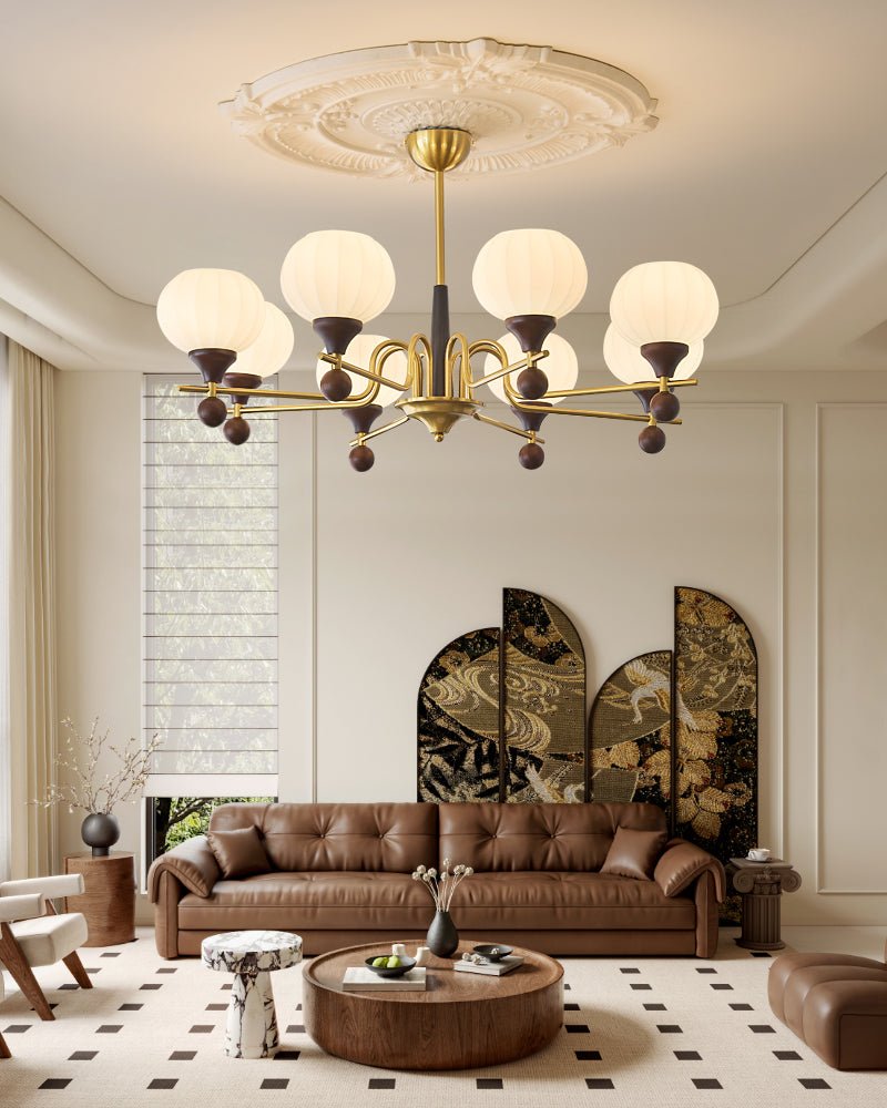 Anorionis Traditional Premium Wood Chandelier-Neutral Decor