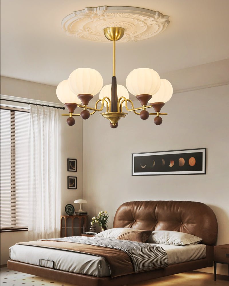 Anorionis Traditional Premium Wood Chandelier-Neutral Decor