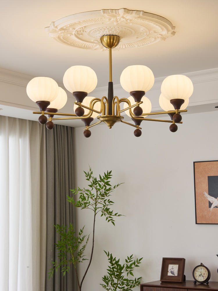 Anorionis Traditional Premium Wood Chandelier-Neutral Decor