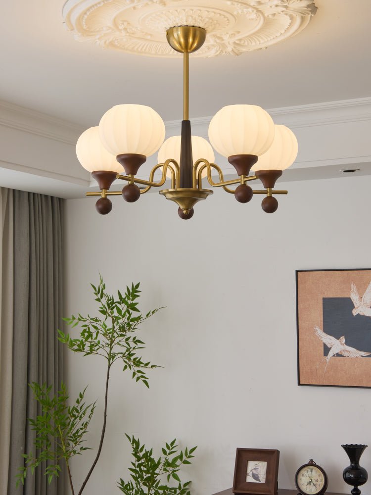 Anorionis Traditional Premium Wood Chandelier-Neutral Decor