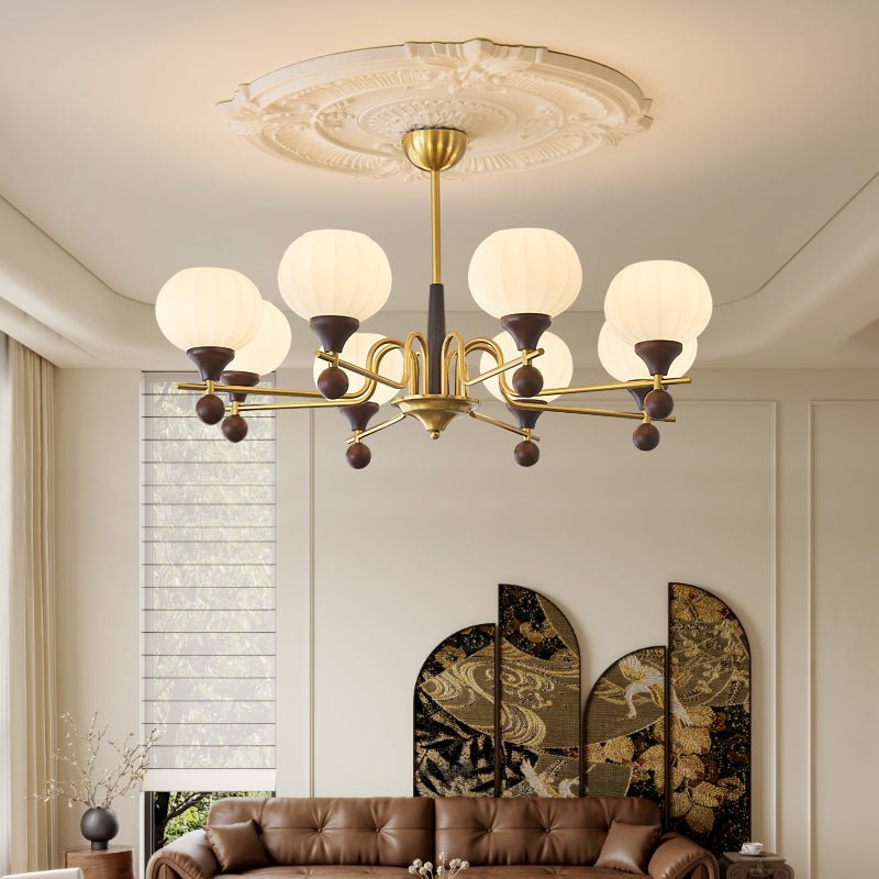 Anorionis Traditional Premium Wood Chandelier-Neutral Decor