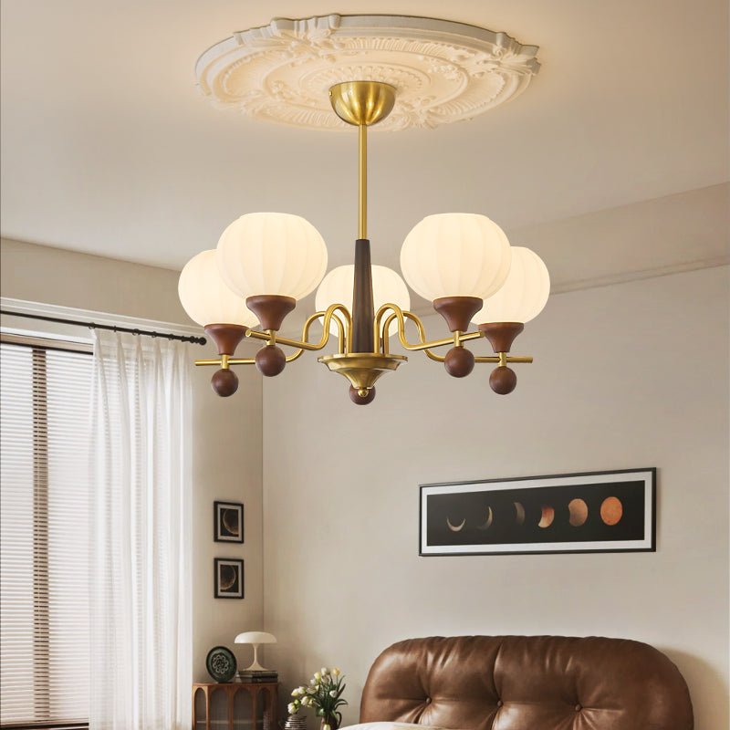 Anorionis Traditional Premium Wood Chandelier-Neutral Decor