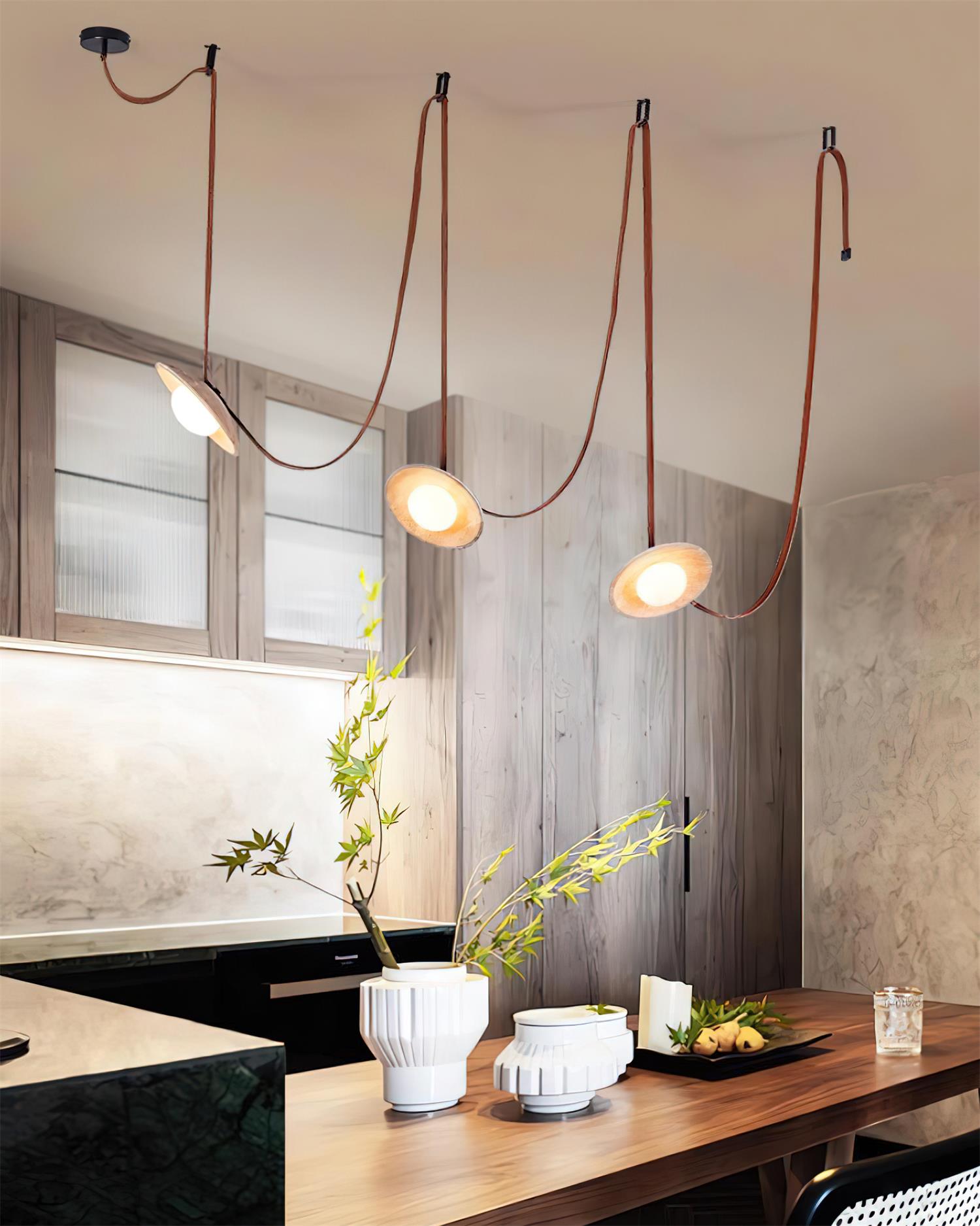 Ritta Chandelier Travertine Multi-Pendant - Neutralighting