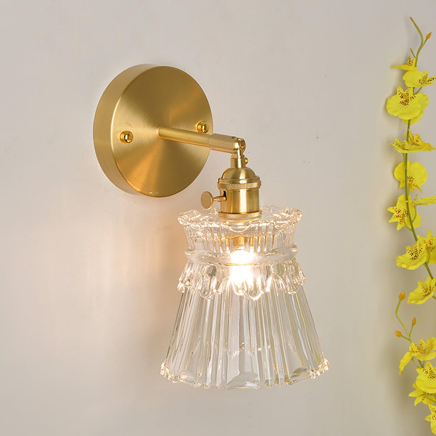 Foski Wall Lamp Flared Crystal Classic-Neutral Decor