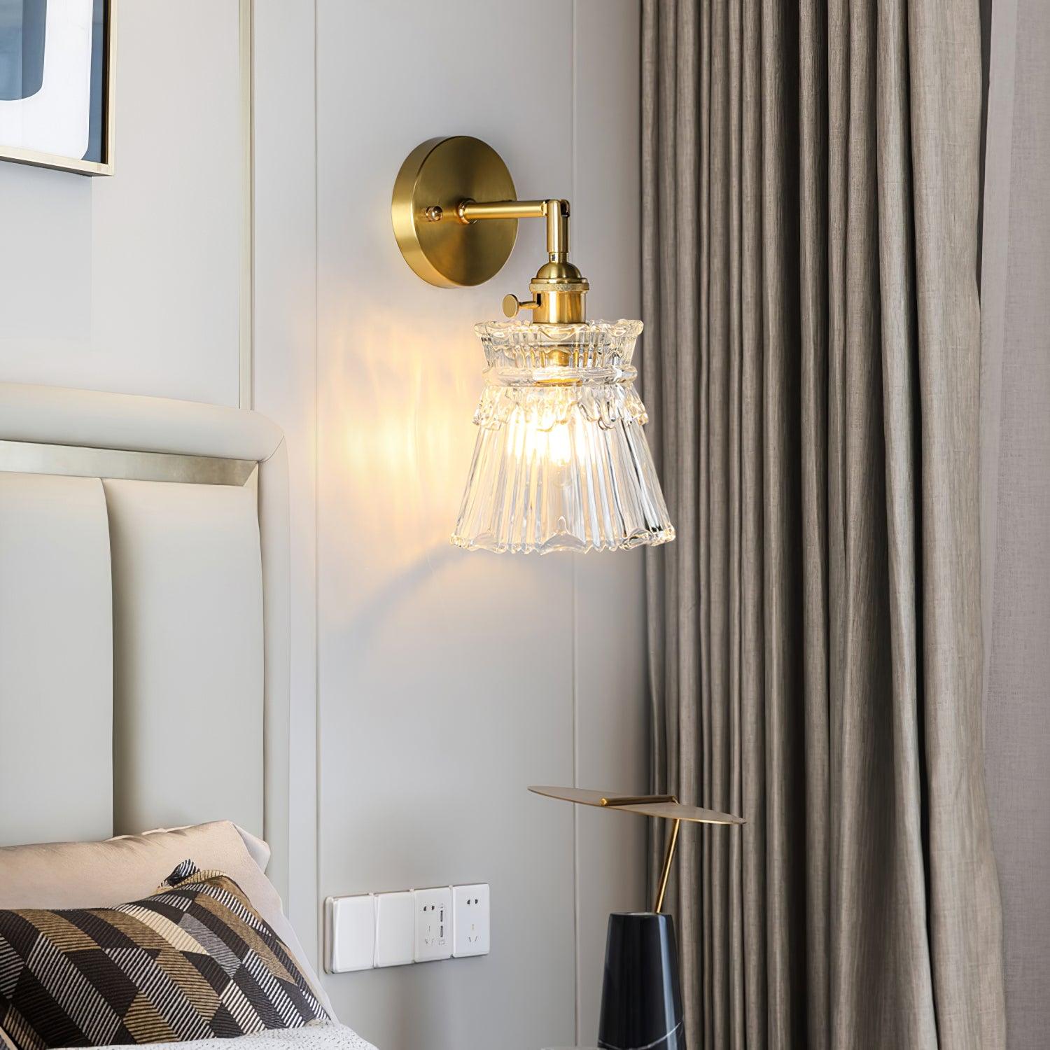 Foski Wall Lamp Flared Crystal Classic-Neutral Decor