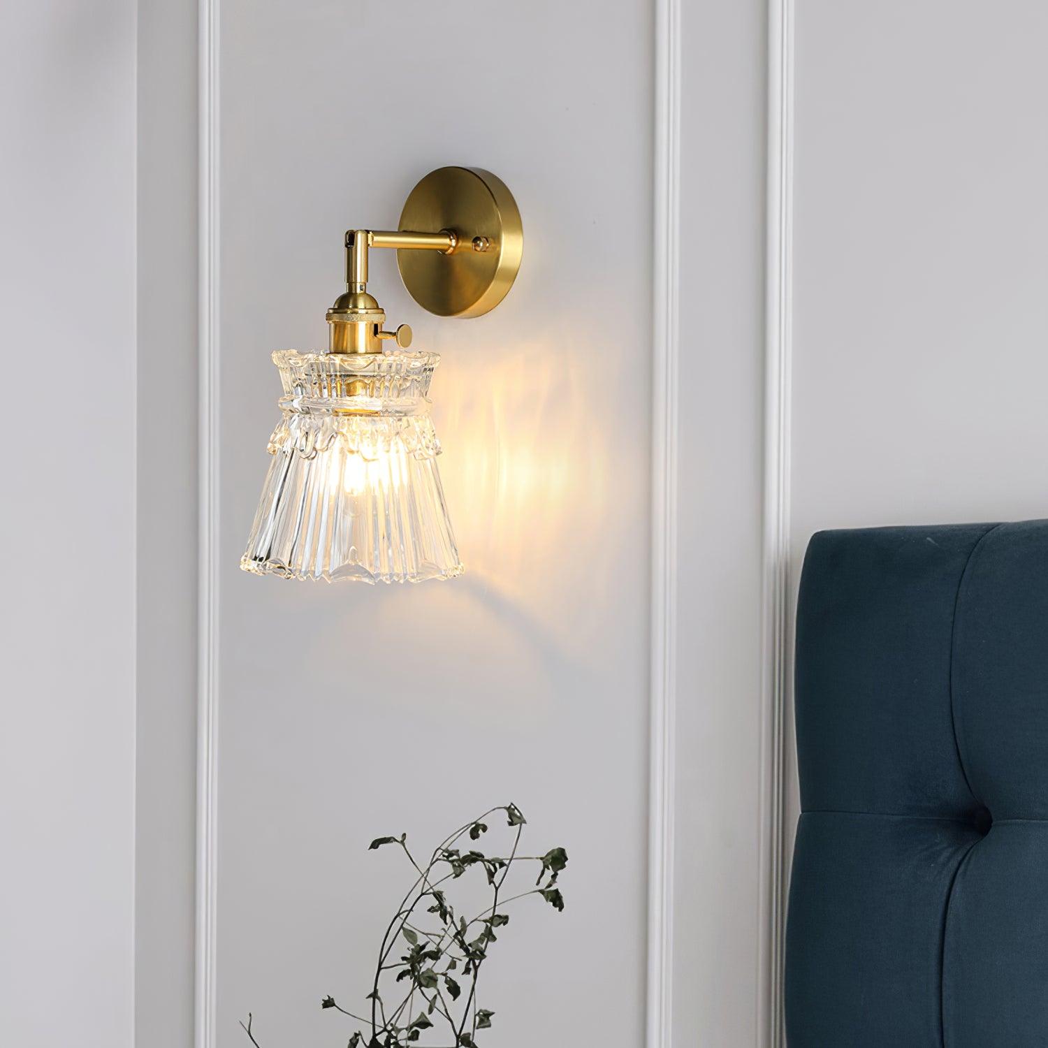 Foski Wall Lamp Flared Crystal Classic-Neutral Decor