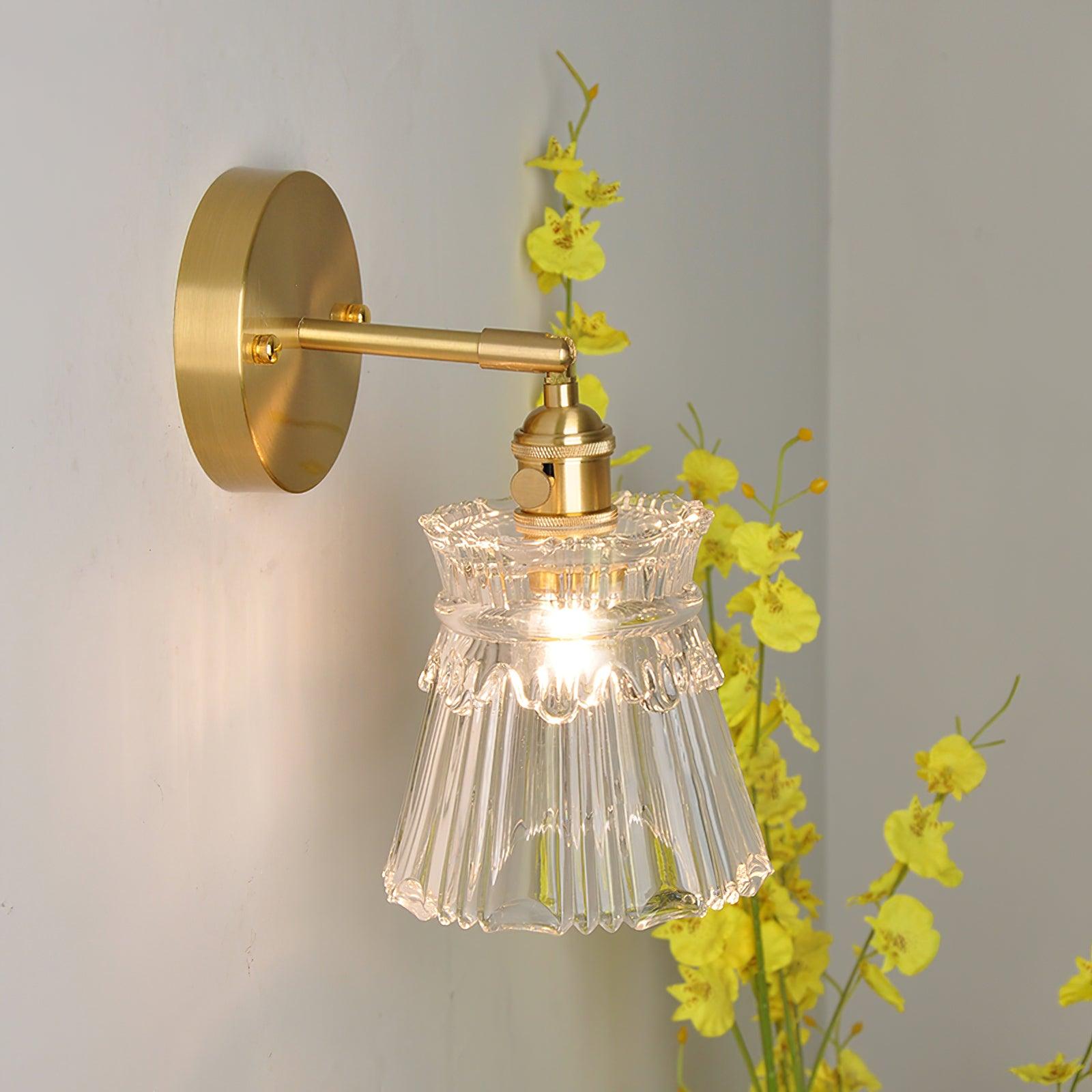 Foski Wall Lamp Flared Crystal Classic-Neutral Decor