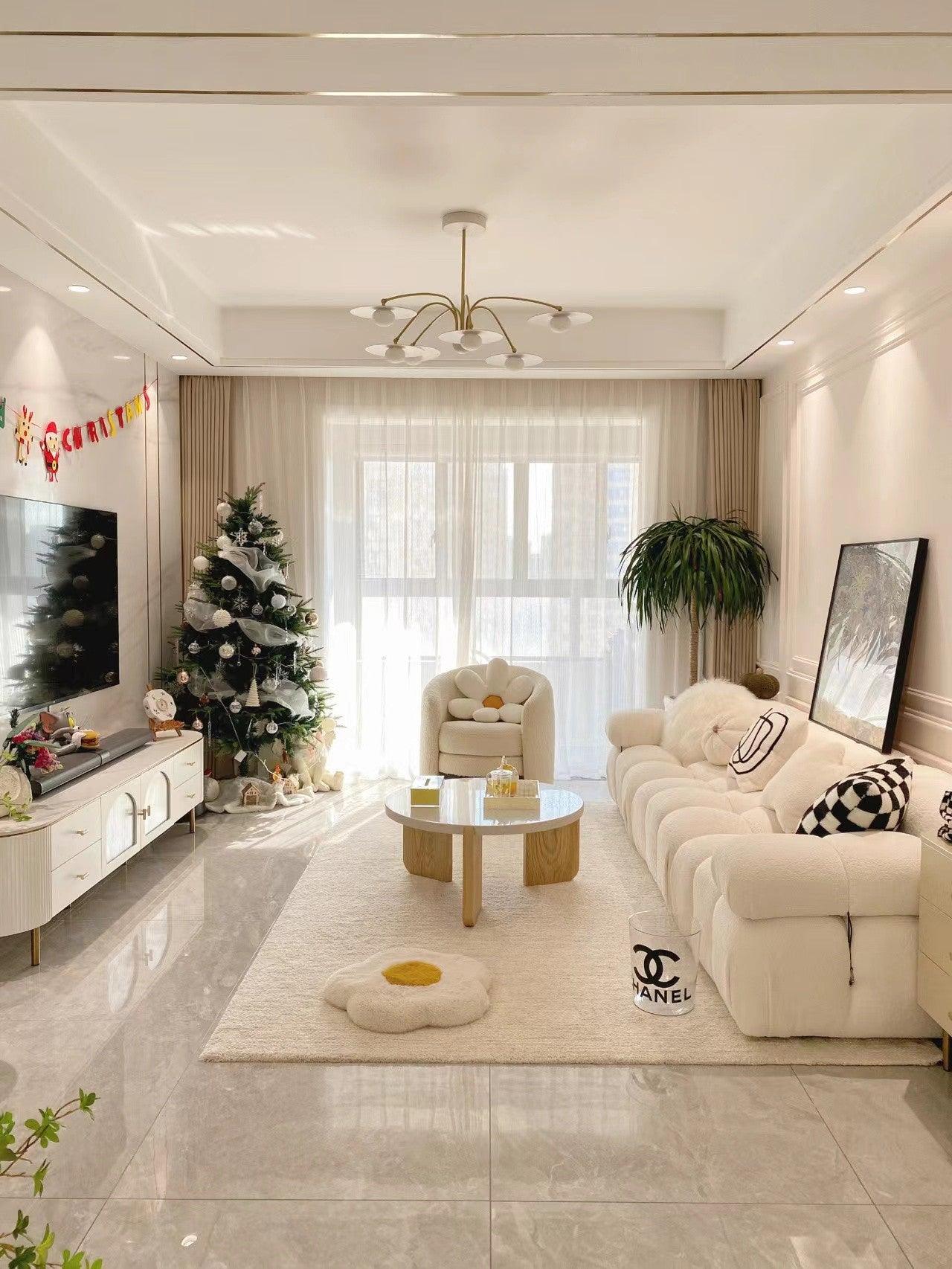 Lark Chandelier with Art Deco-Inspired Mushroom-Neutral Decor