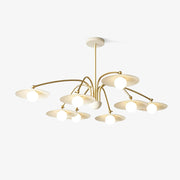 Lark Chandelier with Art Deco-Inspired Mushroom-Neutral Decor