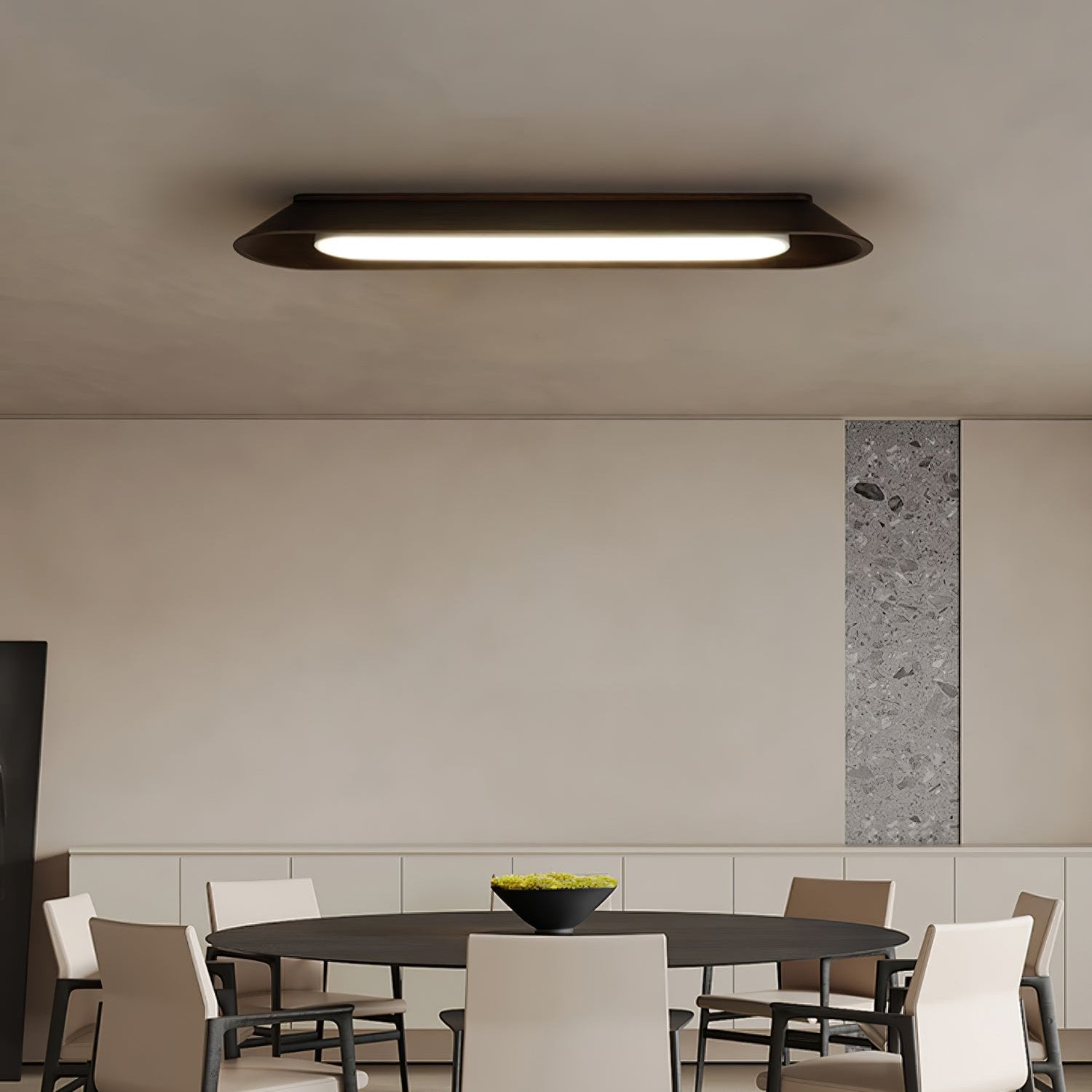 Icarira Modern Minimalist Channel Ceiling Lamp-Neutral Decor