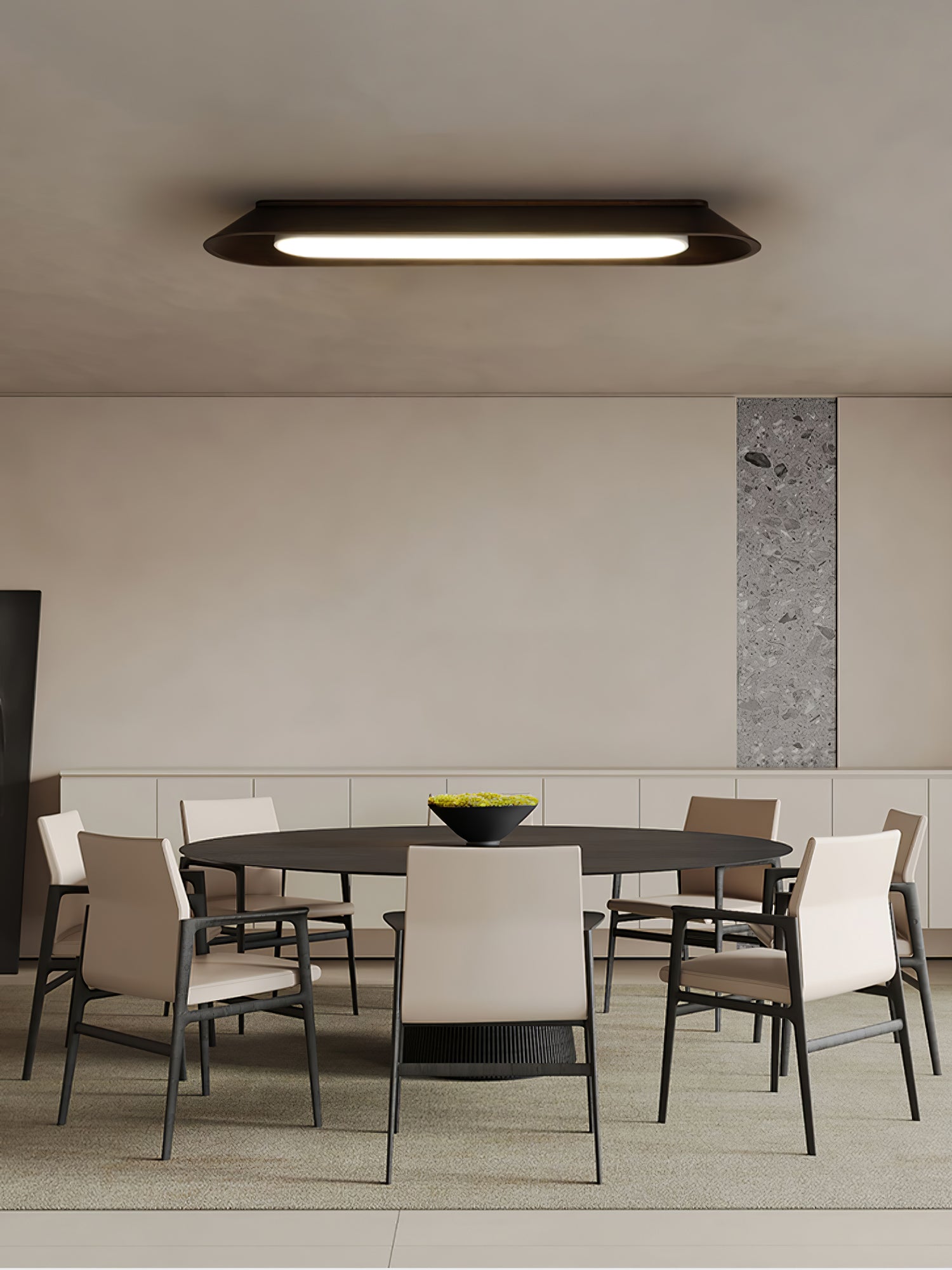 Icarira Modern Minimalist Channel Ceiling Lamp-Neutral Decor