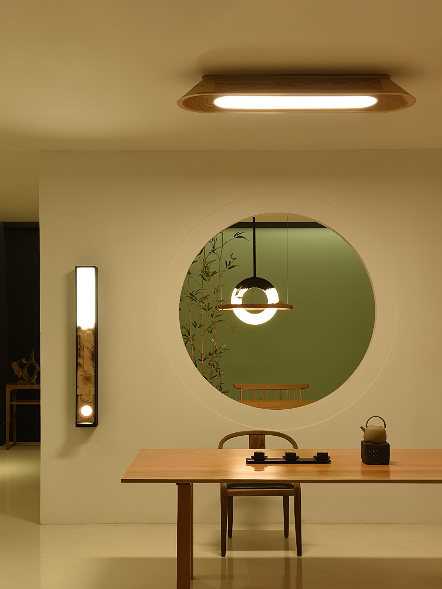 Icarira Modern Minimalist Channel Ceiling Lamp-Neutral Decor