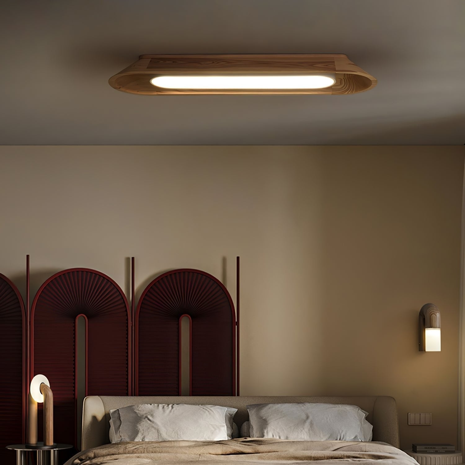 Icarira Modern Minimalist Channel Ceiling Lamp-Neutral Decor