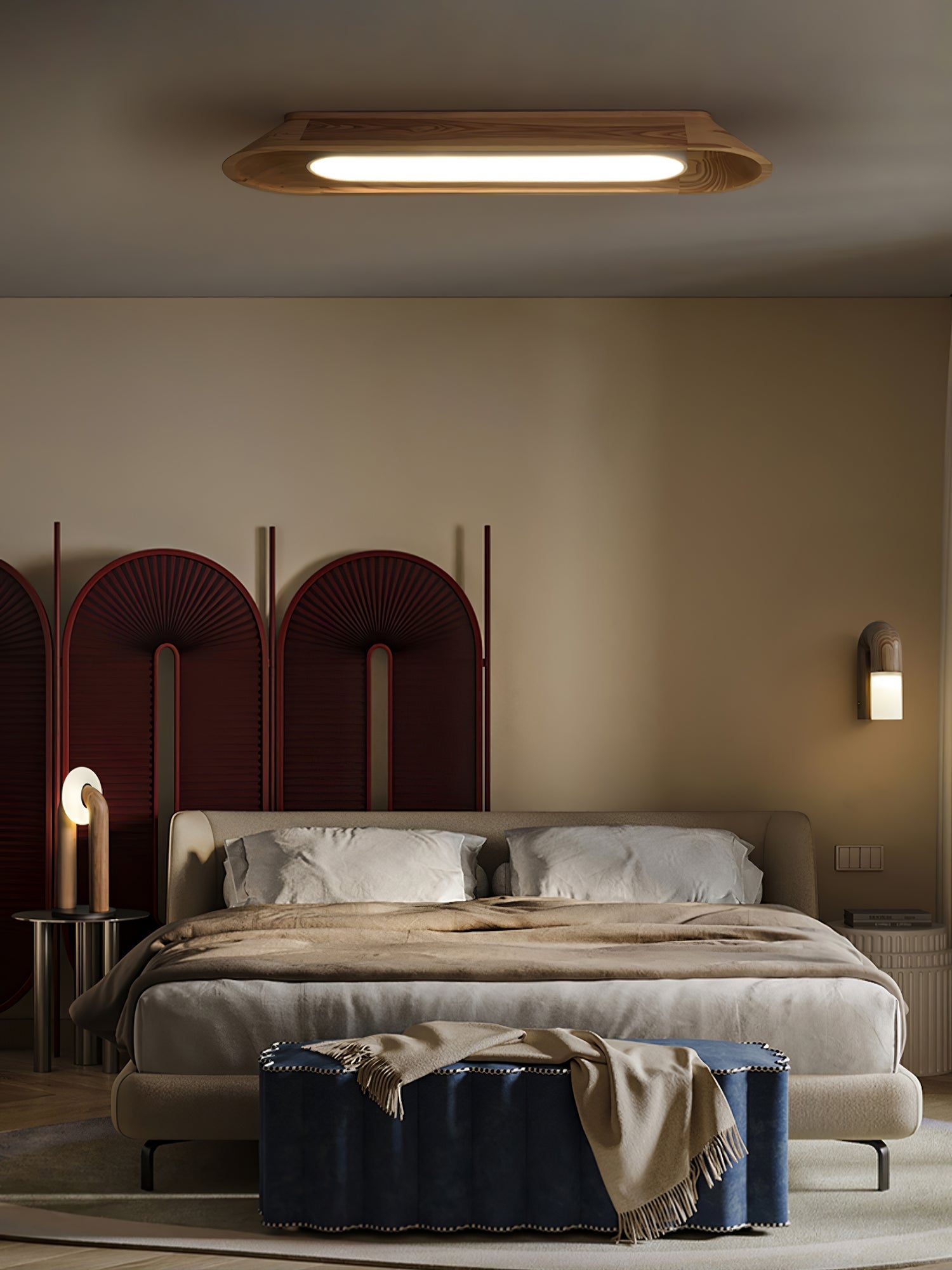 Icarira Modern Minimalist Channel Ceiling Lamp-Neutral Decor
