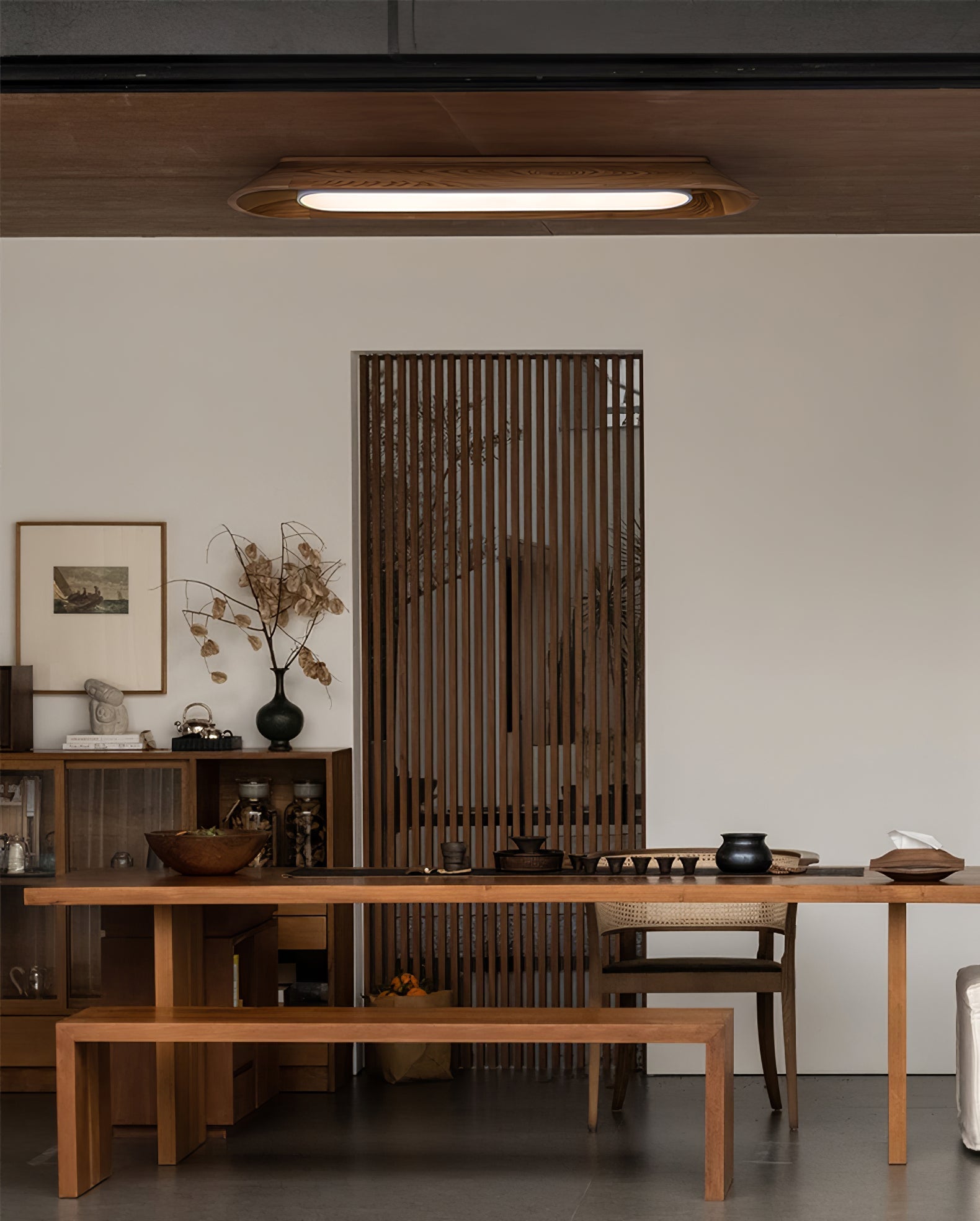 Icarira Modern Minimalist Channel Ceiling Lamp-Neutral Decor