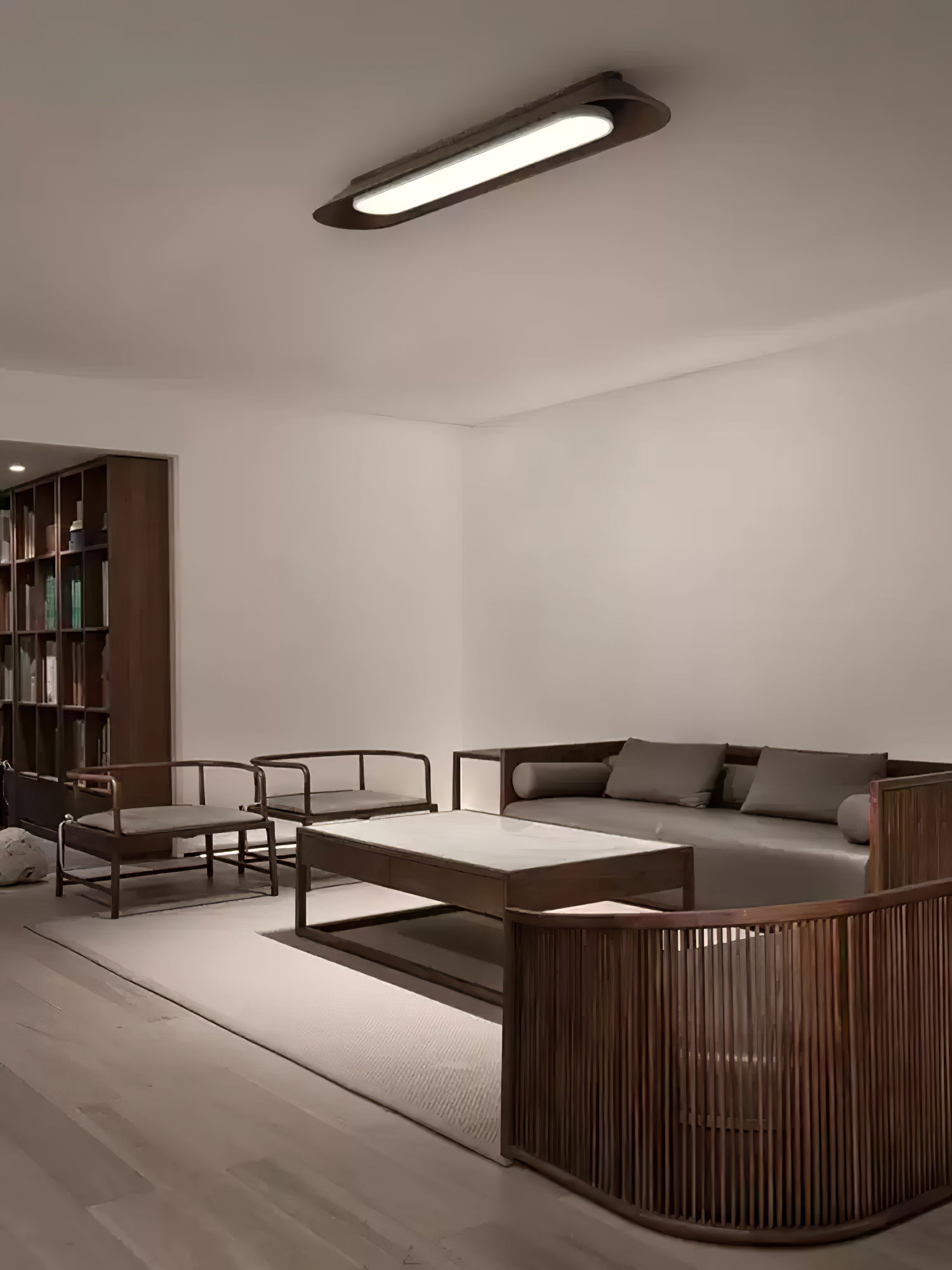 Icarira Modern Minimalist Channel Ceiling Lamp-Neutral Decor