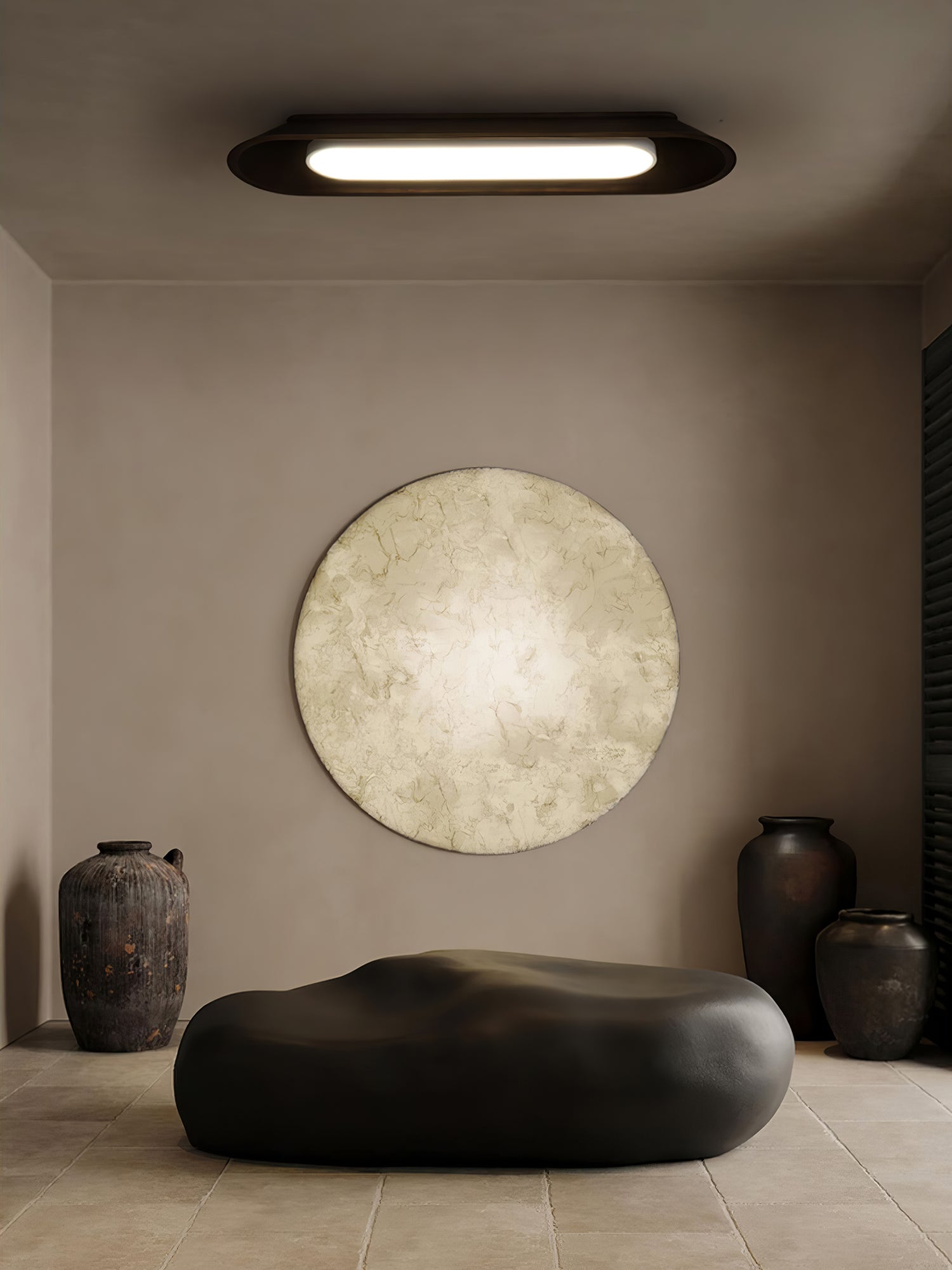 Icarira Modern Minimalist Channel Ceiling Lamp-Neutral Decor