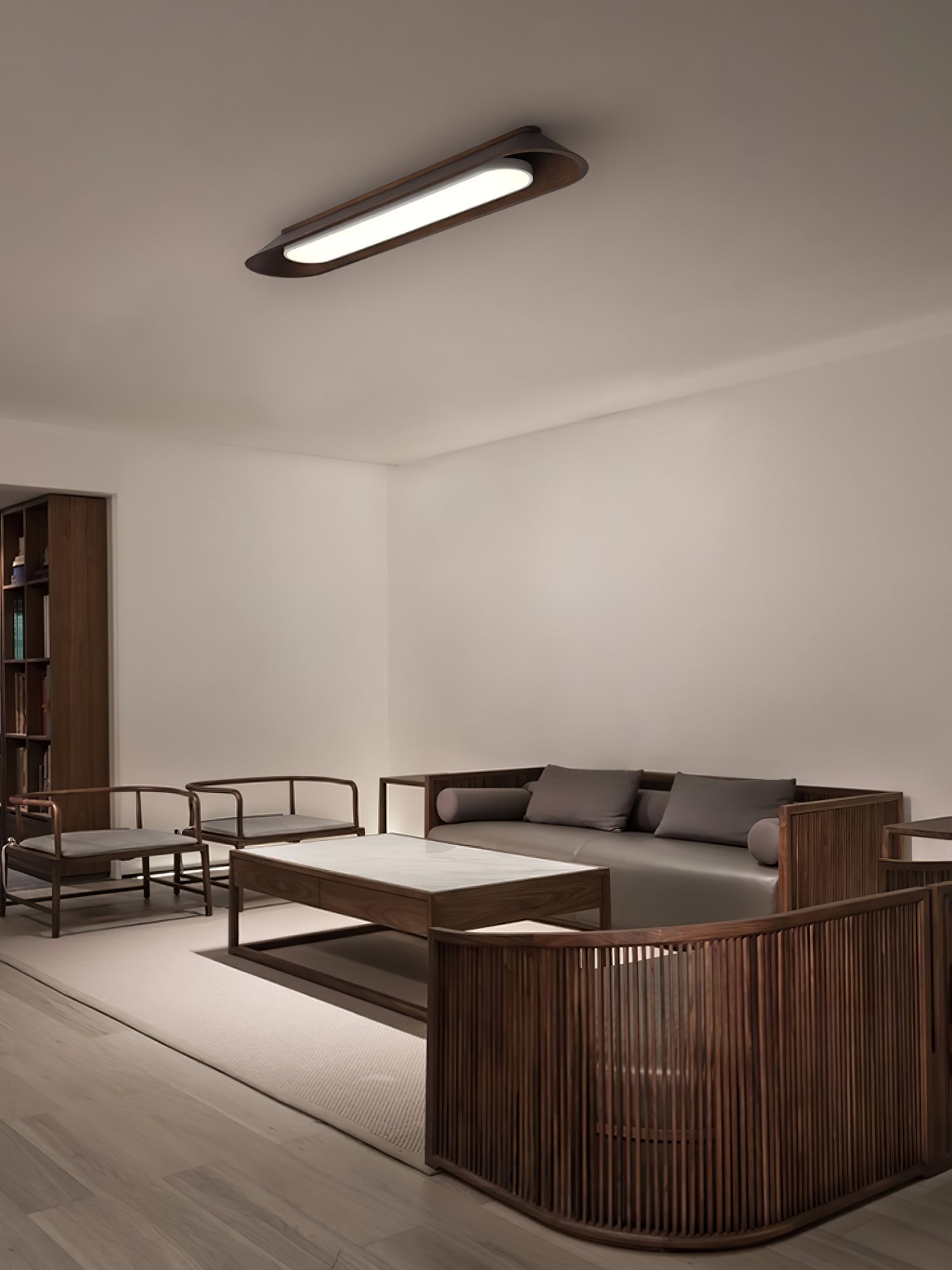 Icarira Modern Minimalist Channel Ceiling Lamp-Neutral Decor