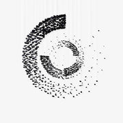 Arsilus Charcoal Stone Sculptural Chandelier Letter M to R-Neutral Decor