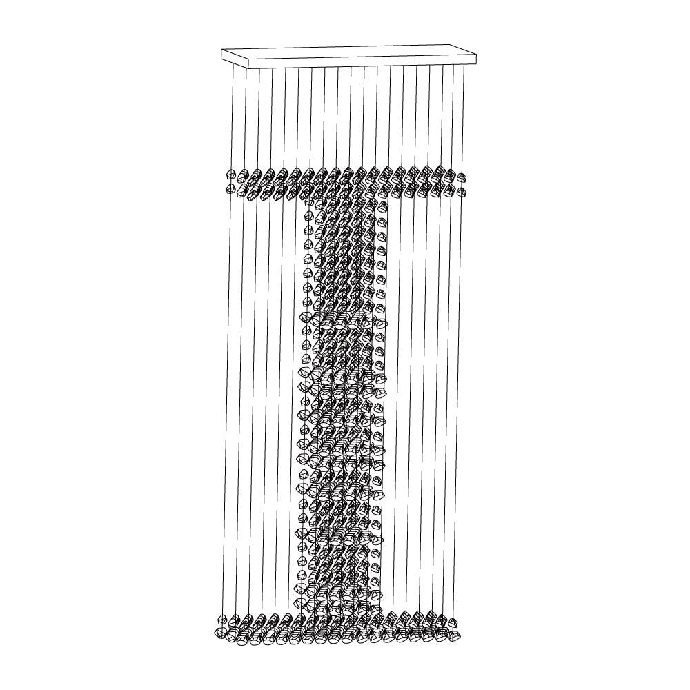 Lustra Chandelier Charcoal Linear I-Neutral Decor