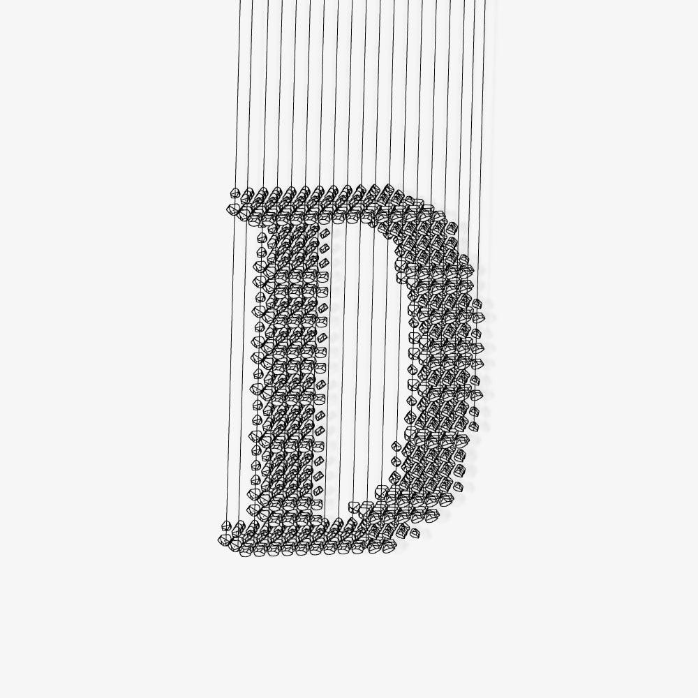 Lustra Chandelier Charcoal Linear D-Neutral Decor