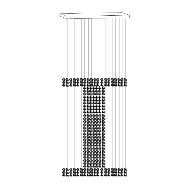 Lustra Chandelier Charcoal Linear I-Neutral Decor