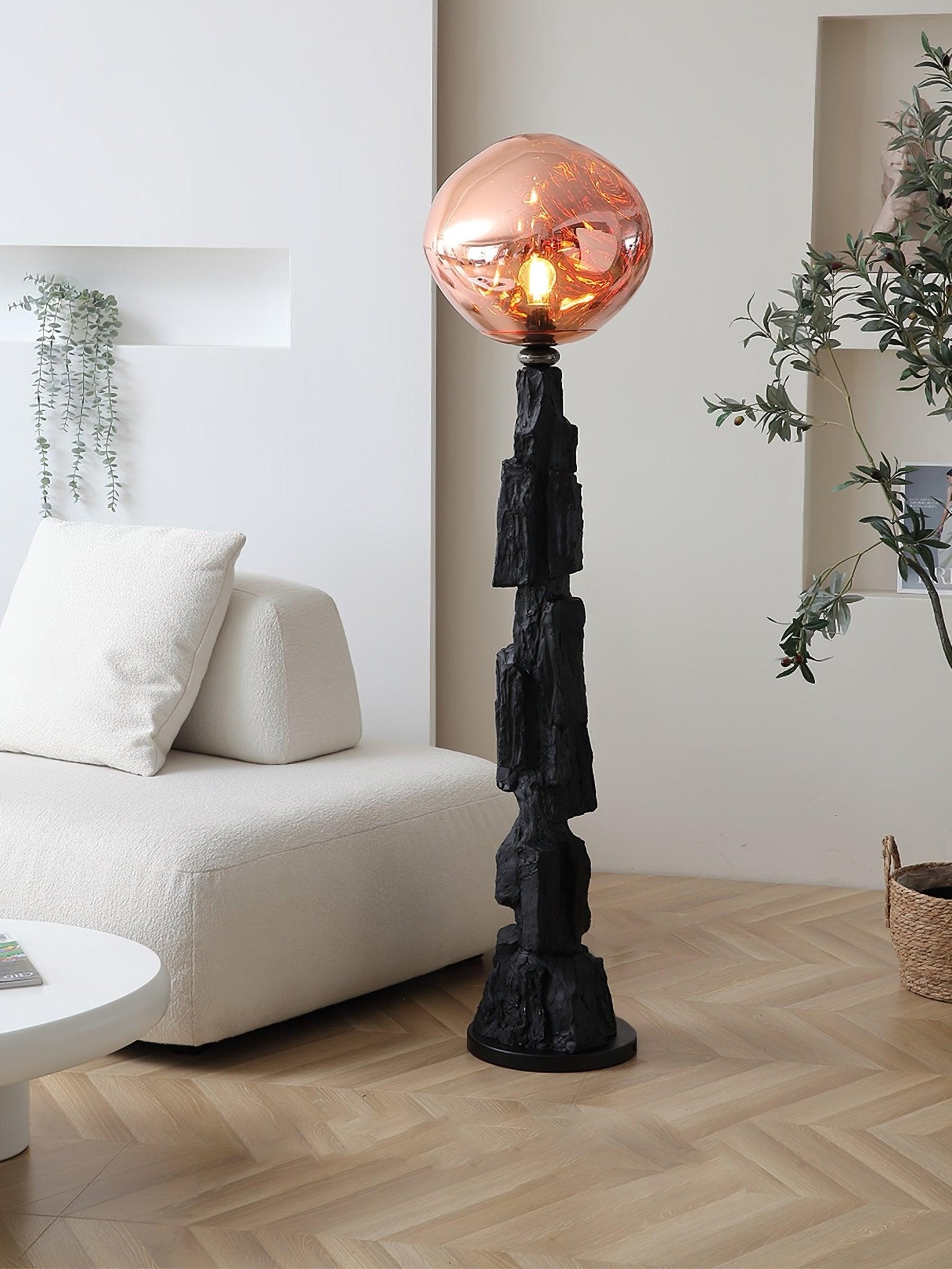 Ember Fashion Acrylic Floor Lamp-Neutral Decor