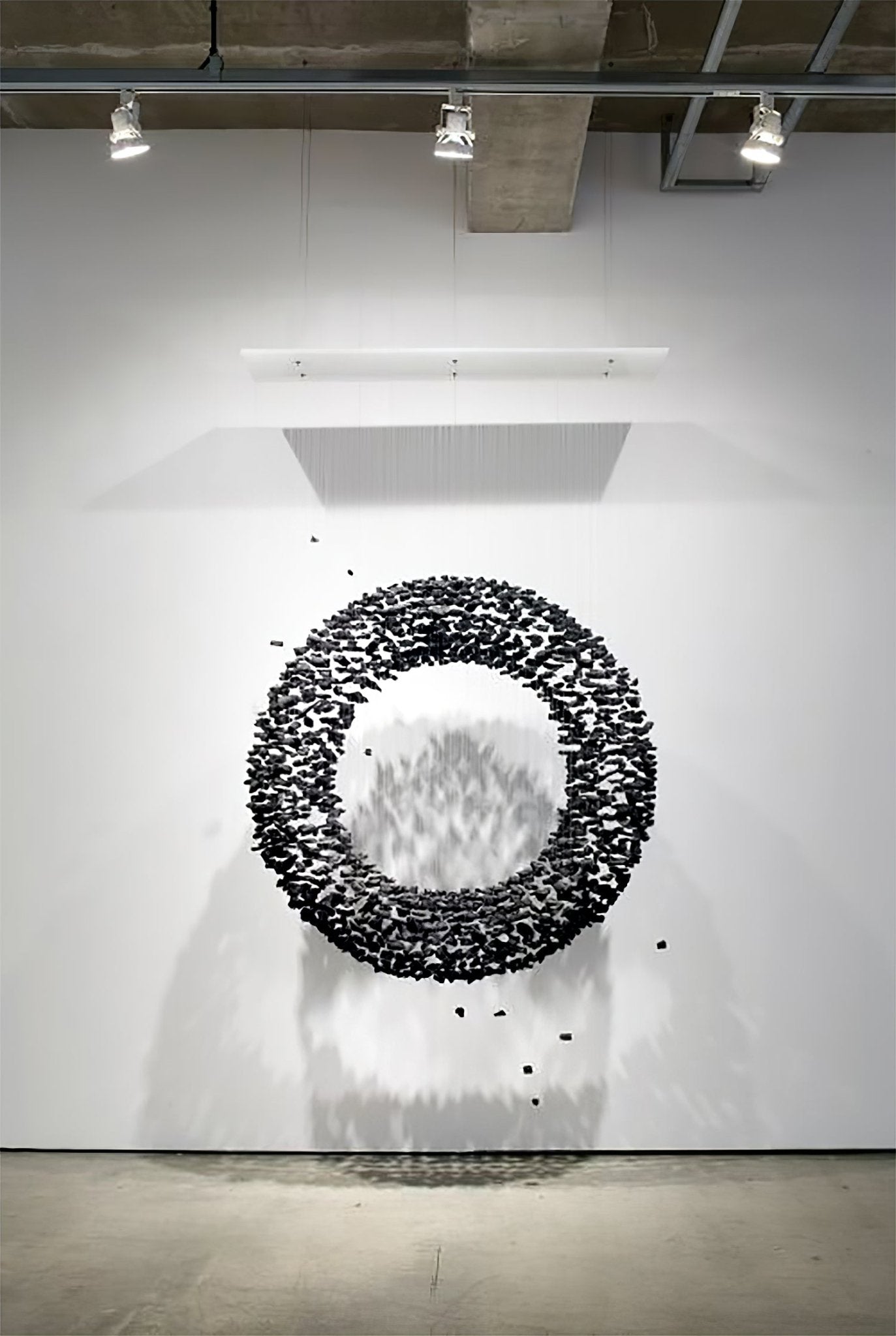 Arsilus Charcoal Stone Sculptural Chandelier-Neutral Decor