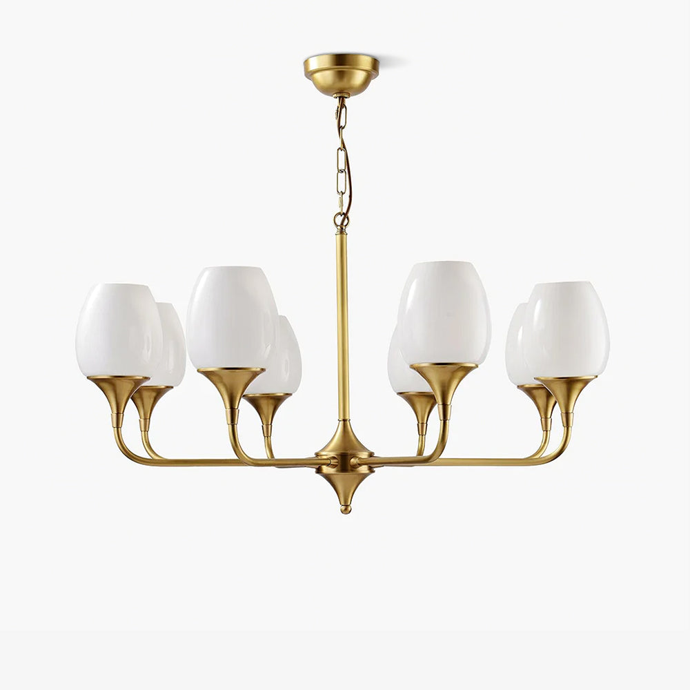 Gleam Elegant Brass Chandelier-Neutral Decor