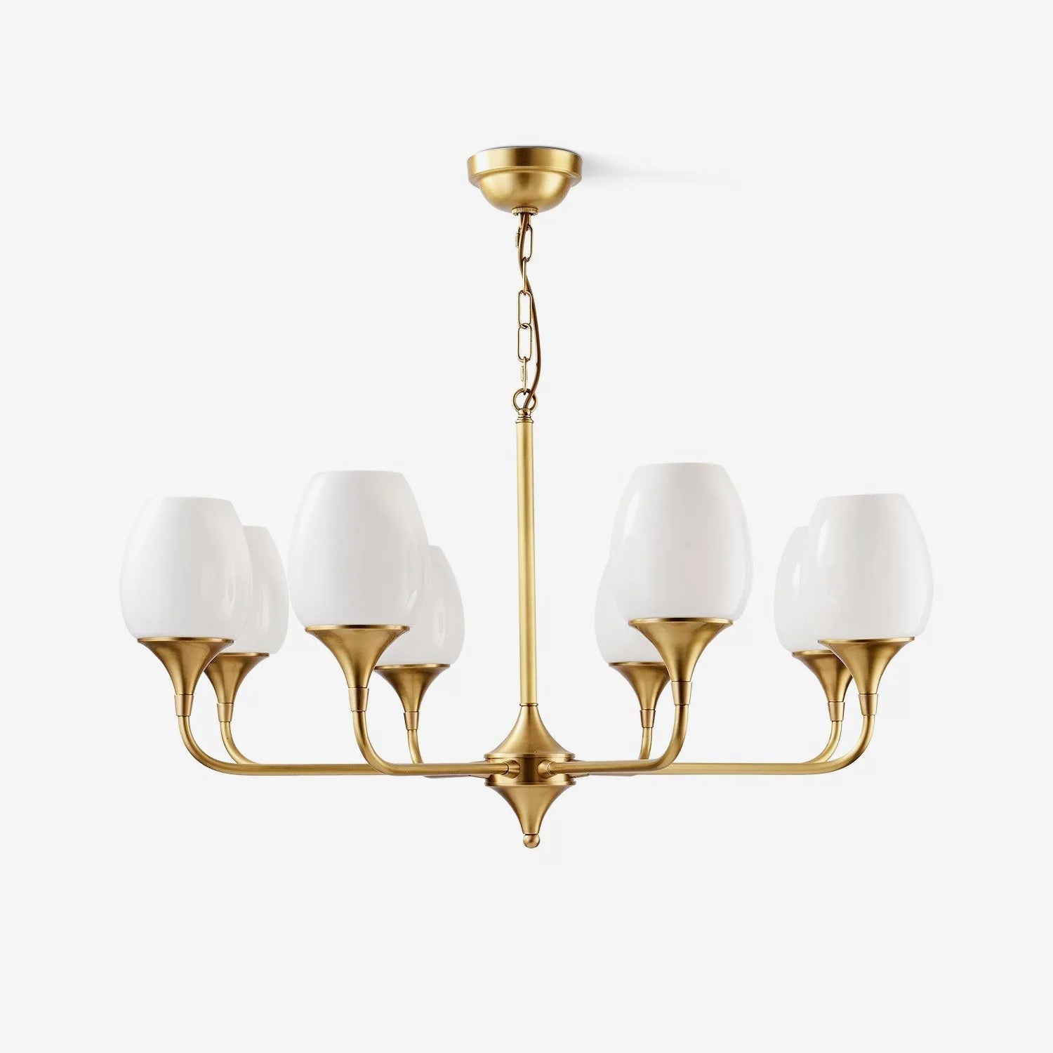 Gleam Elegant Brass Chandelier-Neutral Decor