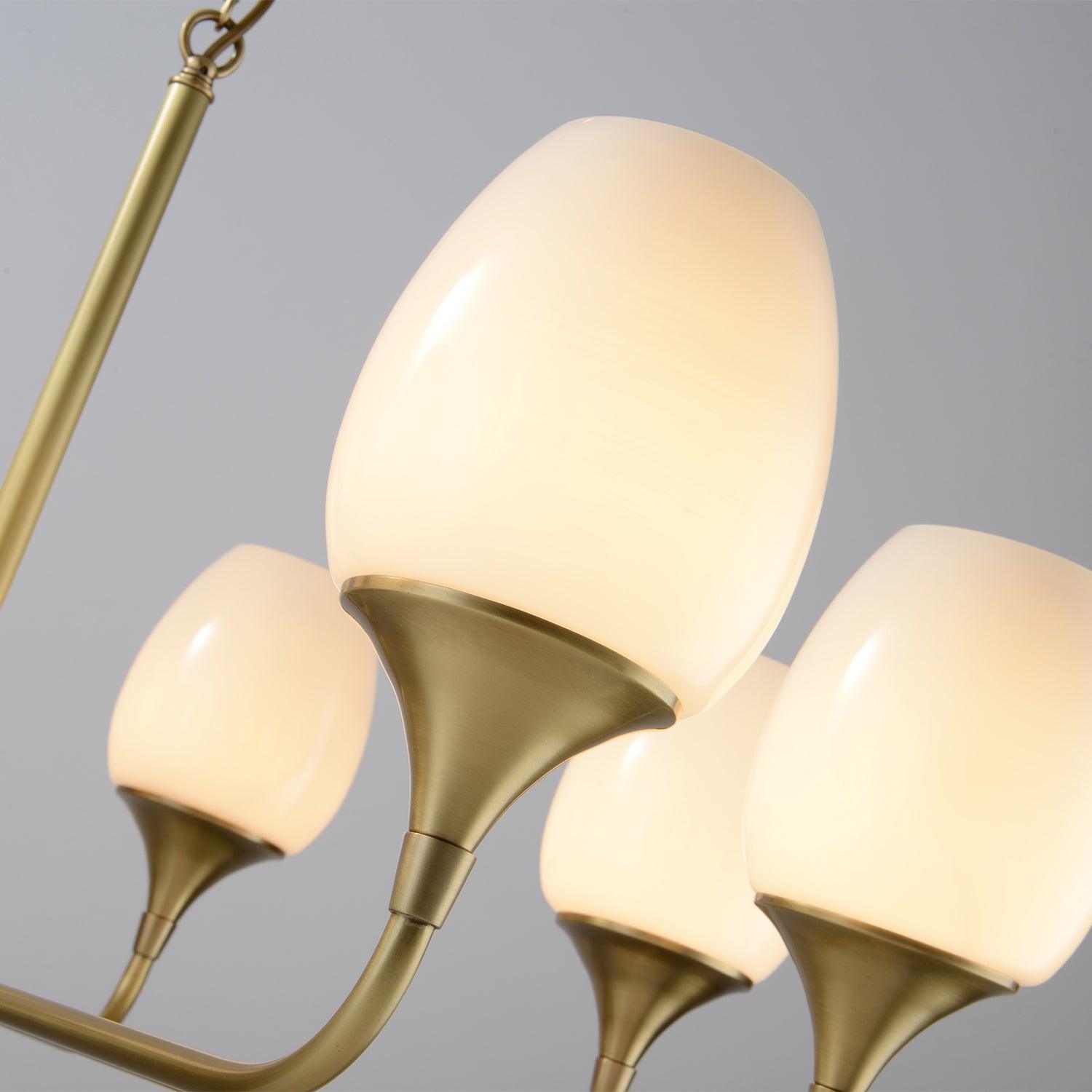 Gleam Elegant Brass Chandelier-Neutral Decor