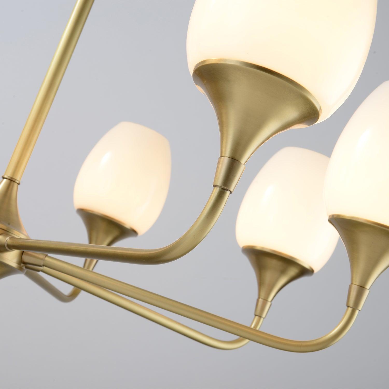 Gleam Elegant Brass Chandelier-Neutral Decor