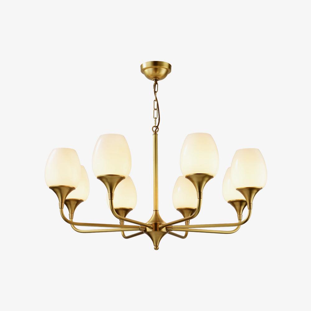 Gleam Elegant Brass Chandelier-Neutral Decor