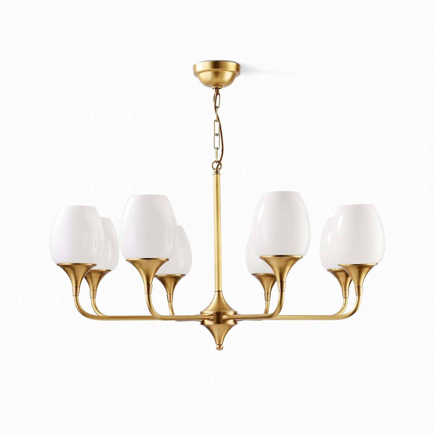 Gleam Elegant Brass Chandelier-Neutral Decor