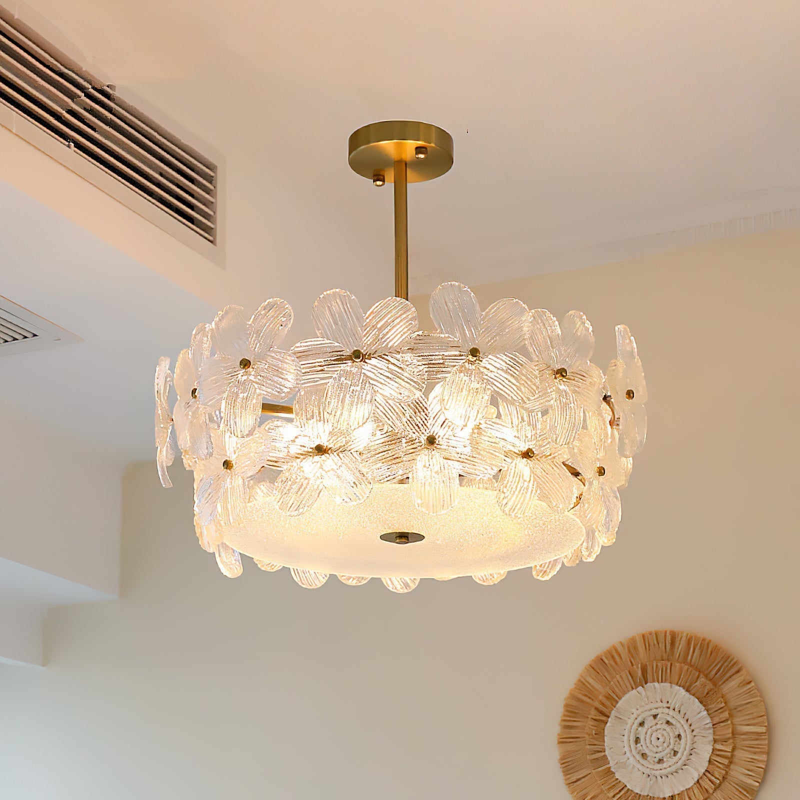 Hydrangea Glass Chandelier