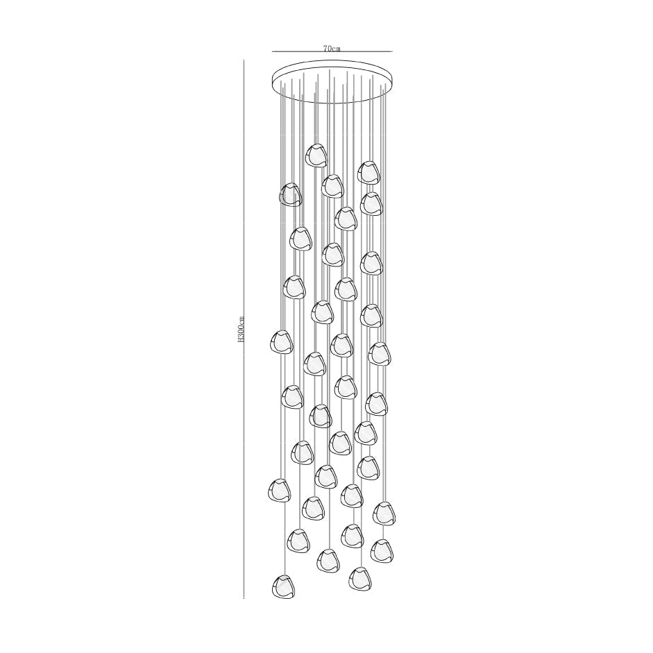 Gevlin Postmodern Luxury Cherry Crystal Pendant Lamp-Neutral Decor