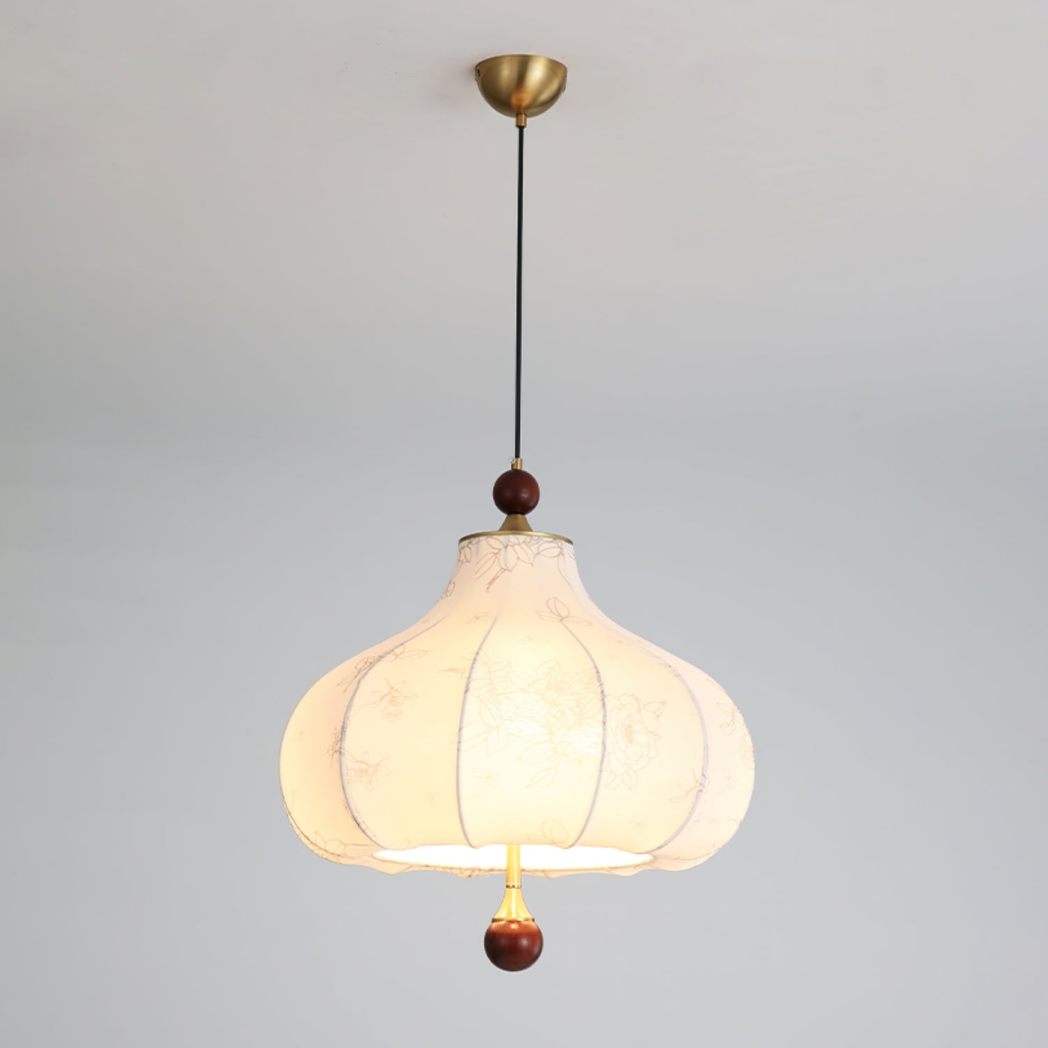 Favian Vintage Wood Pendant Lamp-Neutral Decor