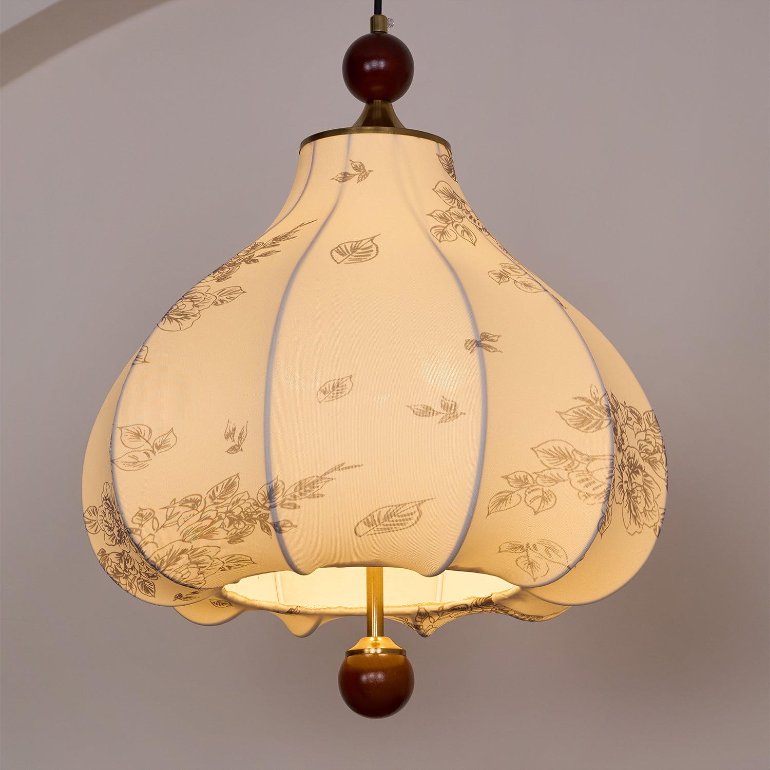Favian Vintage Wood Pendant Lamp-Neutral Decor