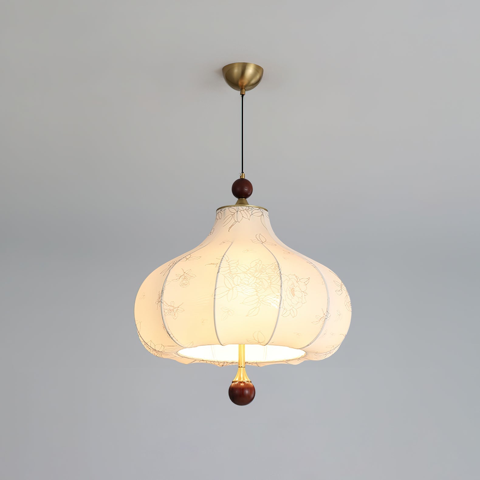 Favian Vintage Wood Pendant Lamp-Neutral Decor