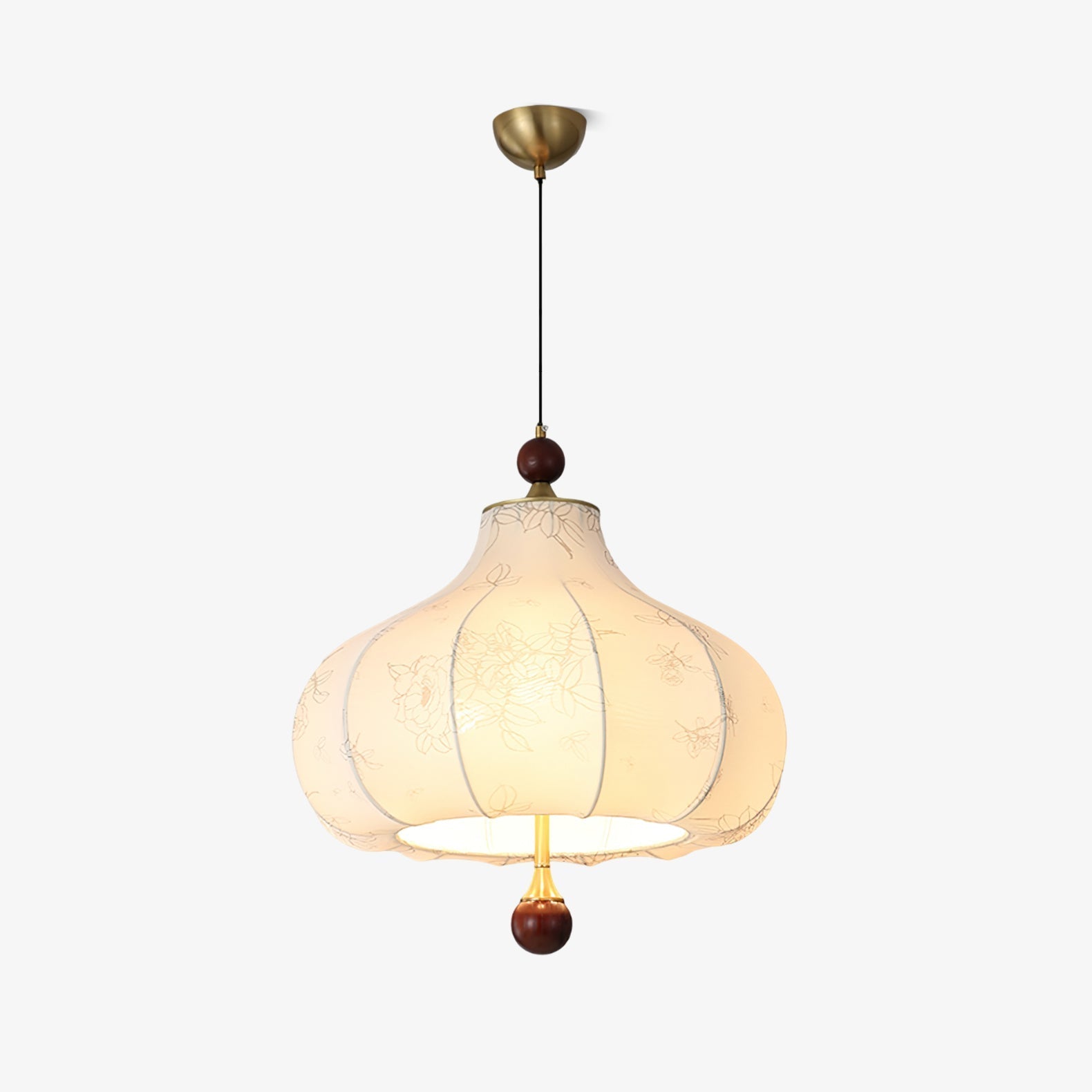 Favian Vintage Wood Pendant Lamp-Neutral Decor