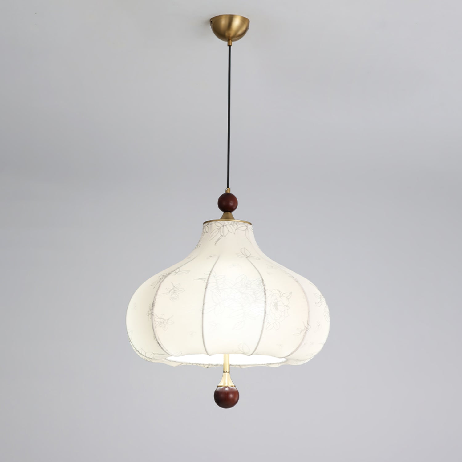 Favian Vintage Wood Pendant Lamp-Neutral Decor