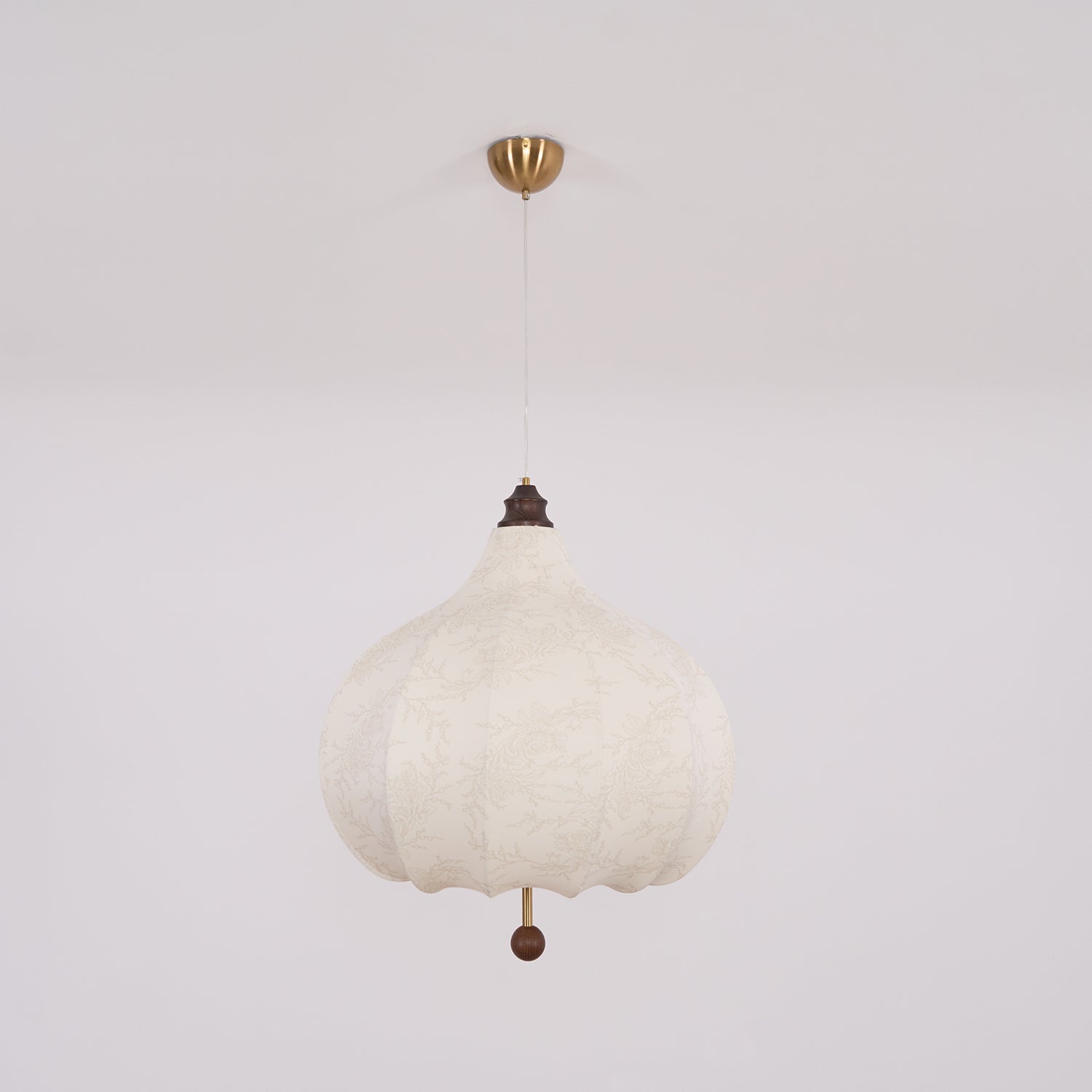 Docor Fabric Wood Pendant Light-Neutral Decor