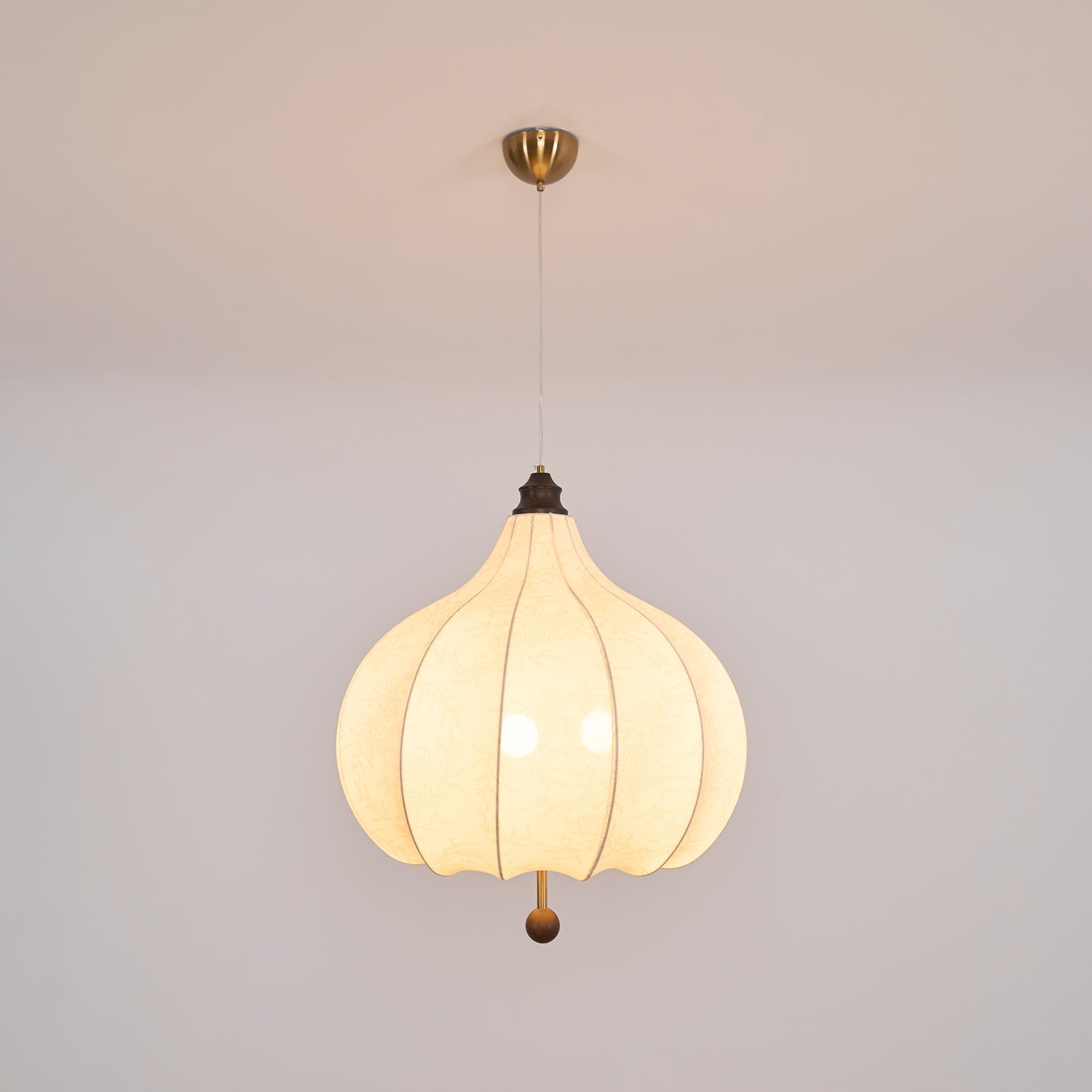 Docor Fabric Wood Pendant Light-Neutral Decor