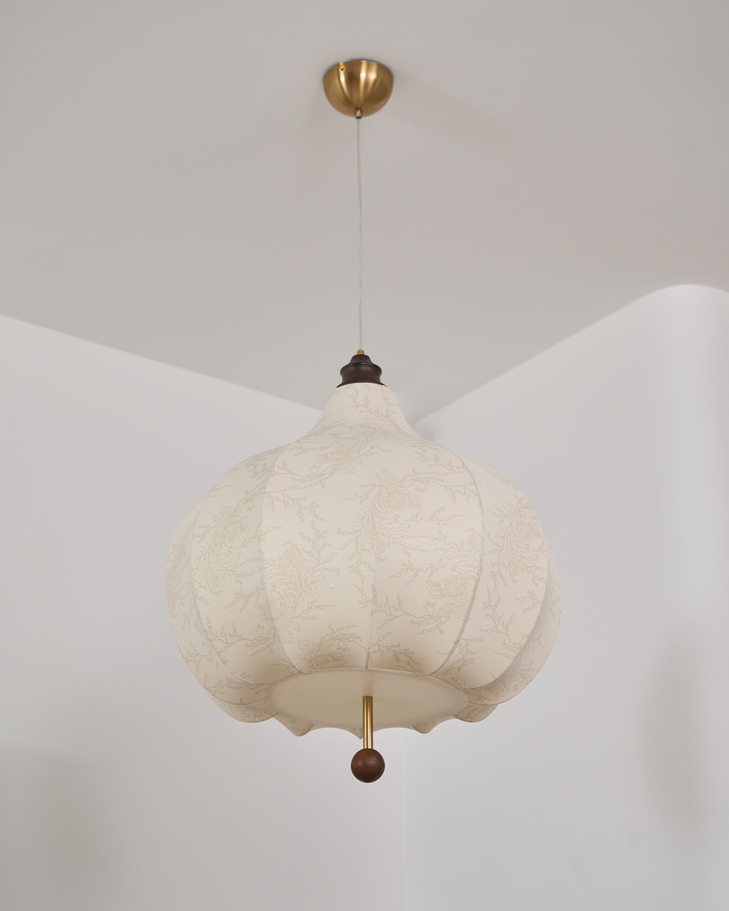 Docor Fabric Wood Pendant Light-Neutral Decor