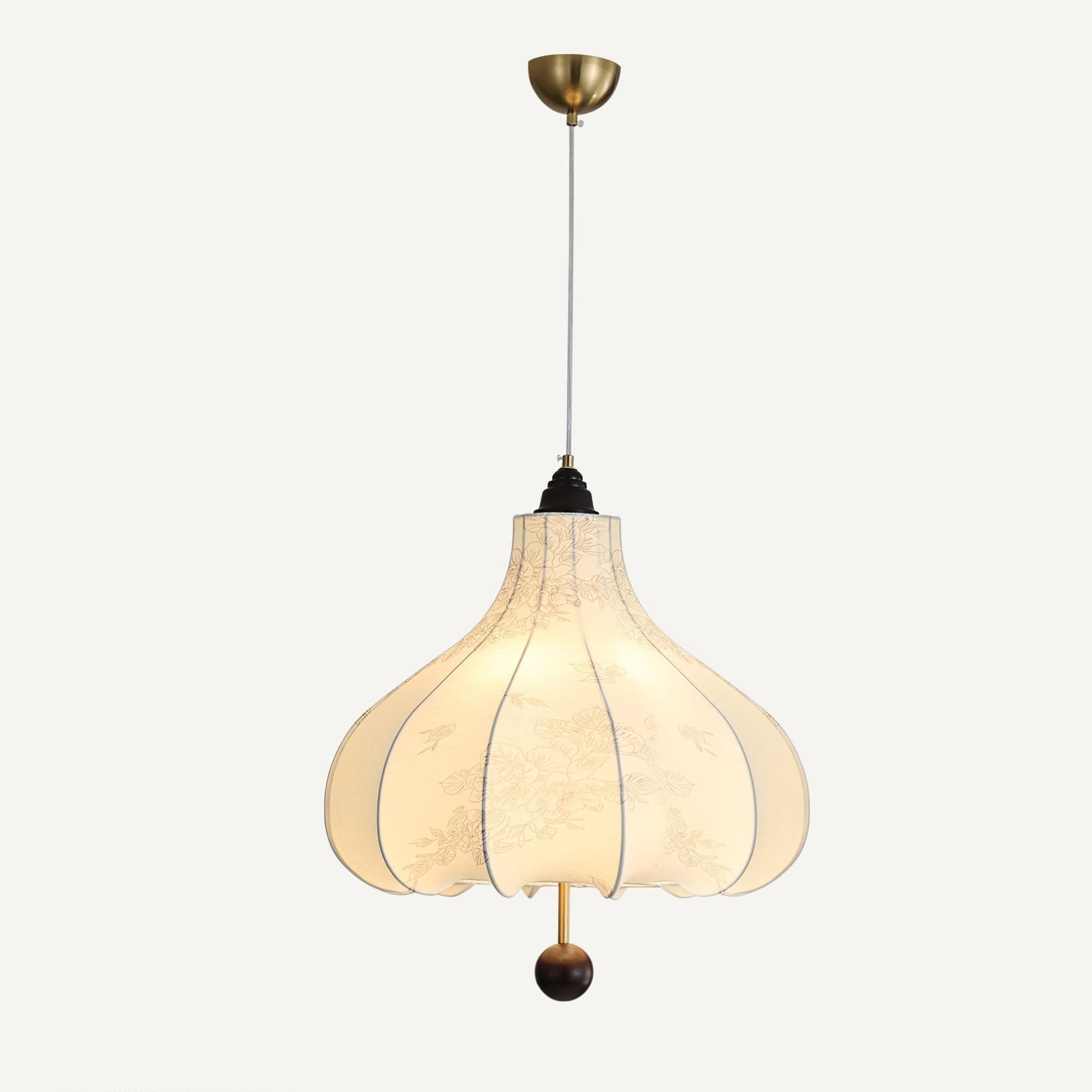 Docor Fabric Wood Pendant Light-Neutral Decor
