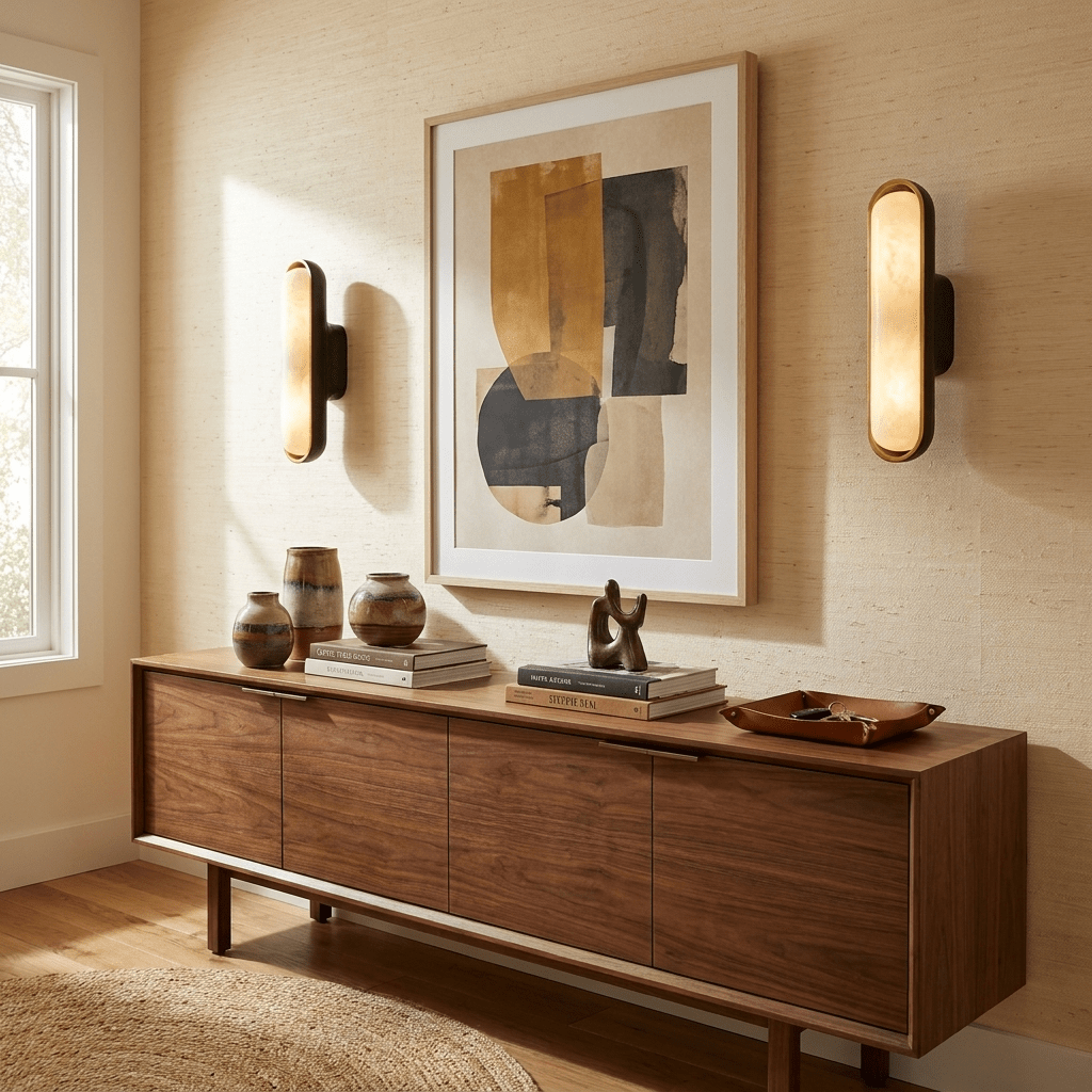 Chiarore Alabaster Wall Sconce-Neutral Decor