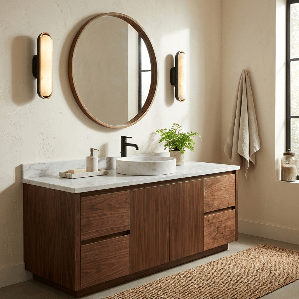 Chiarore Alabaster Wall Sconce-Neutral Decor