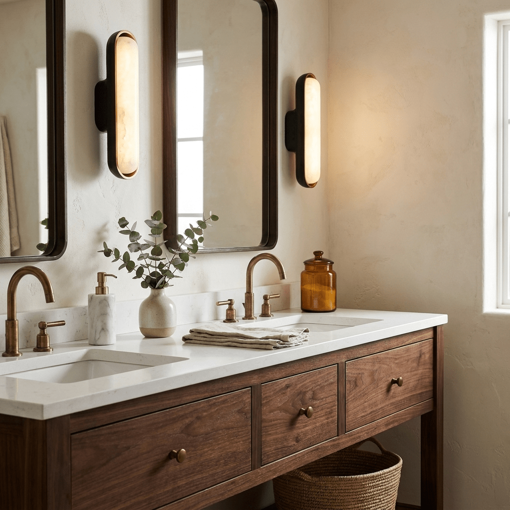 Chiarore Alabaster Wall Sconce-Neutral Decor
