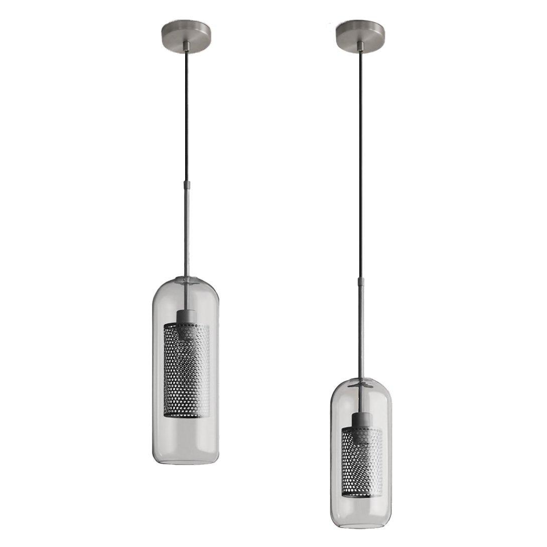 Lustra Pendant Lamp Chiswick Glass for Living Room-Neutral Decor