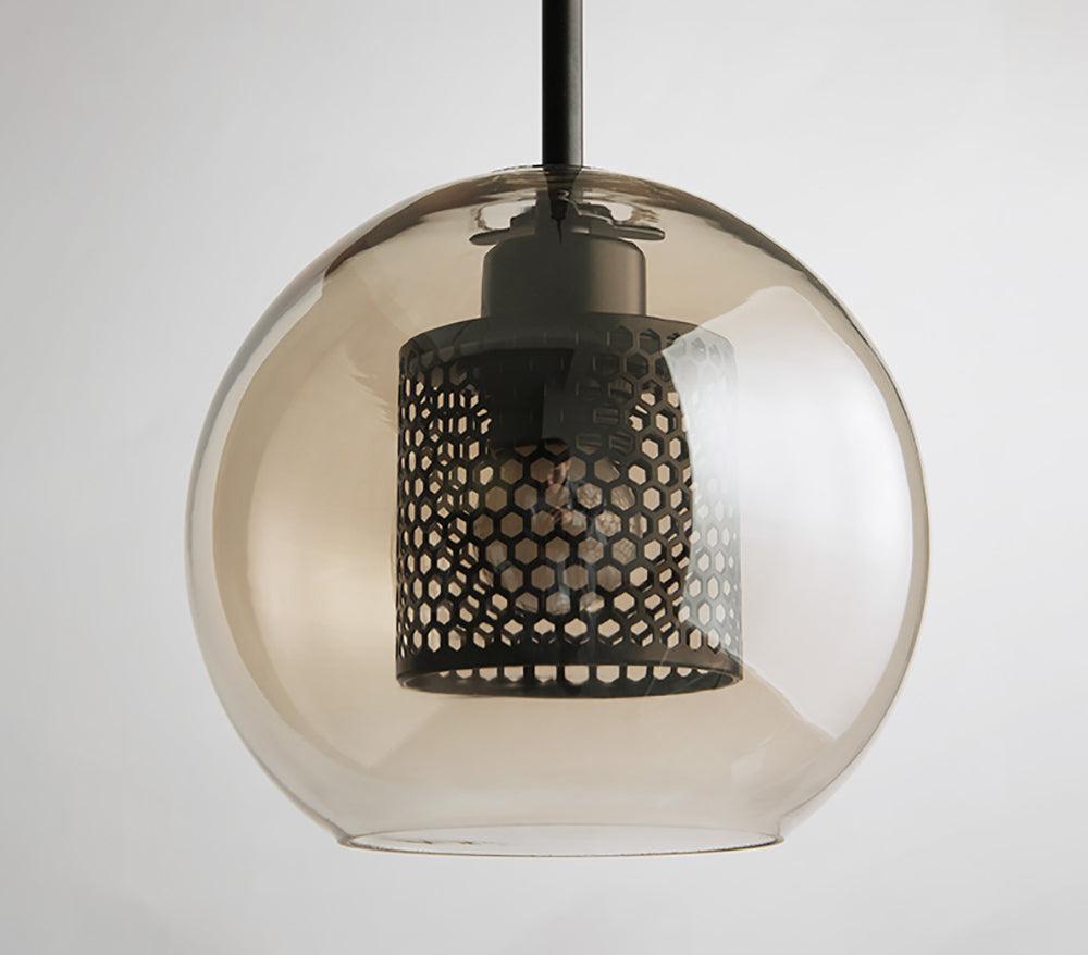 Lustra Pendant Lamp Chiswick Glass for Living Room-Neutral Decor